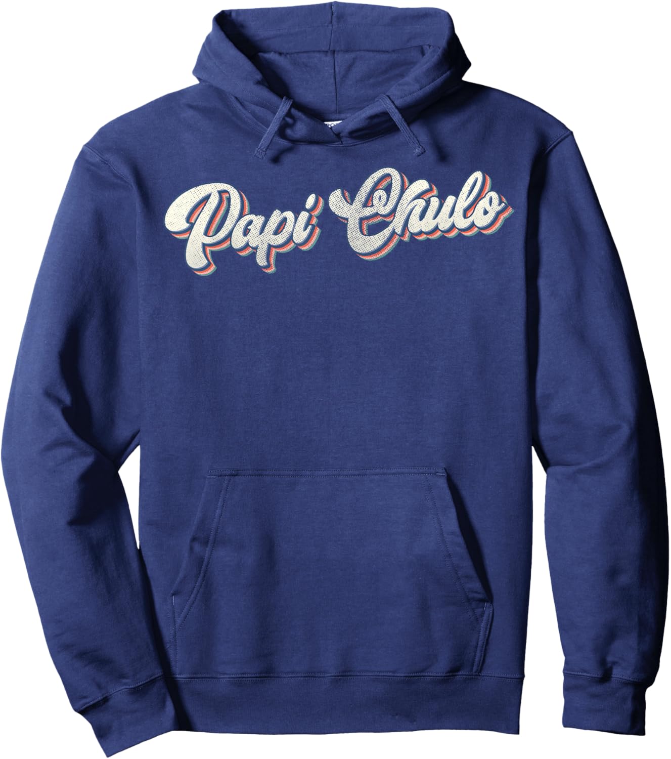 Father's Day Papi Chulo Spanish Father Grandfather Vintage Hoodie - Hoodie | Navy