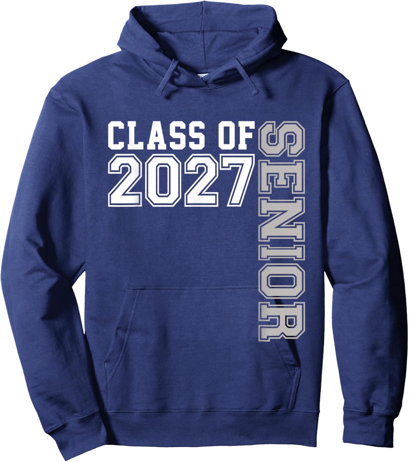 Senior 2027 Class of 2027 Seniors Graduation 2027 Senior 27 Hoodie - Hoodie | Navy