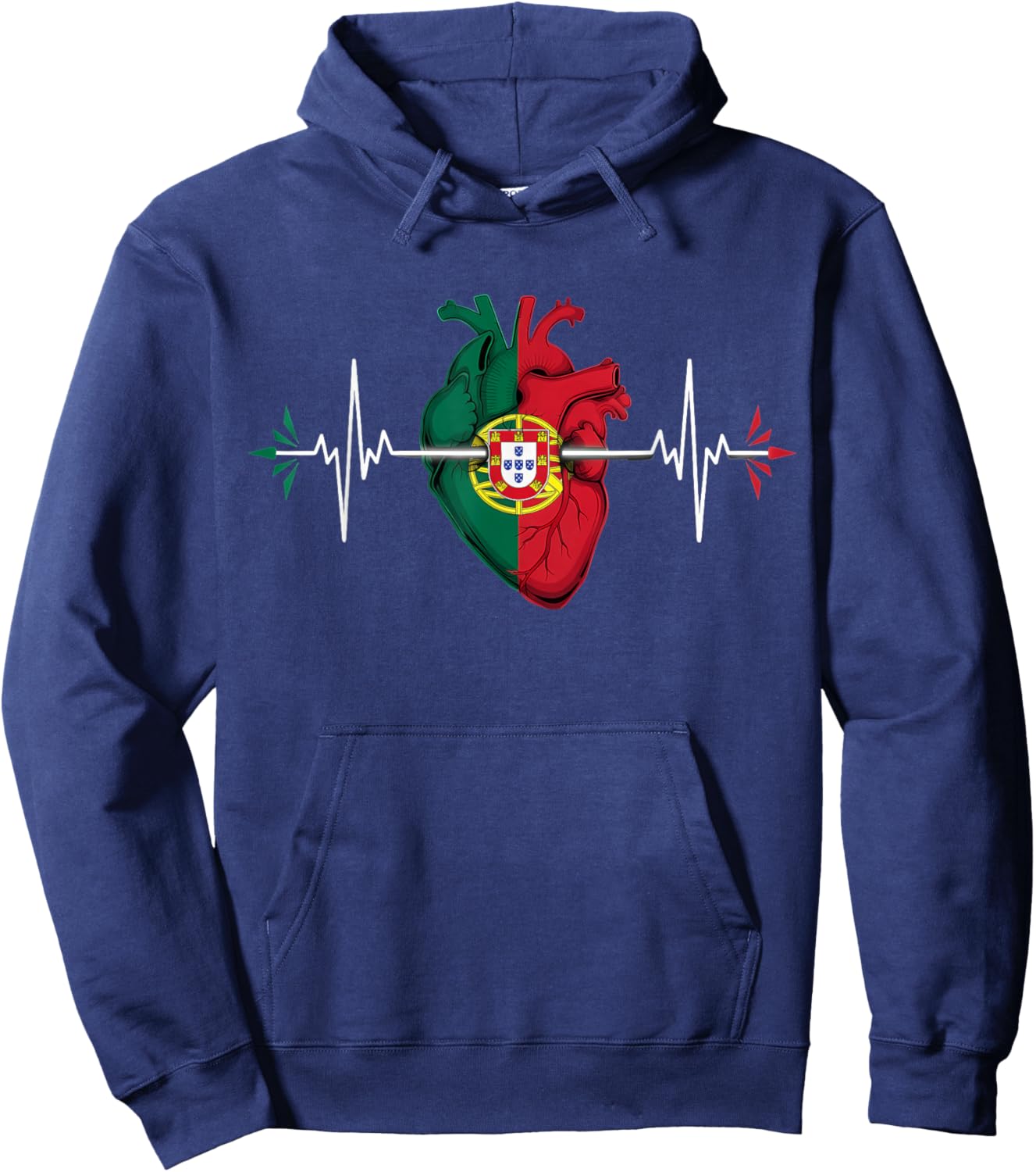 Portugal Flag Portuguese Roots Portuguese Pride Portugal Hoodie - Hoodie | Navy