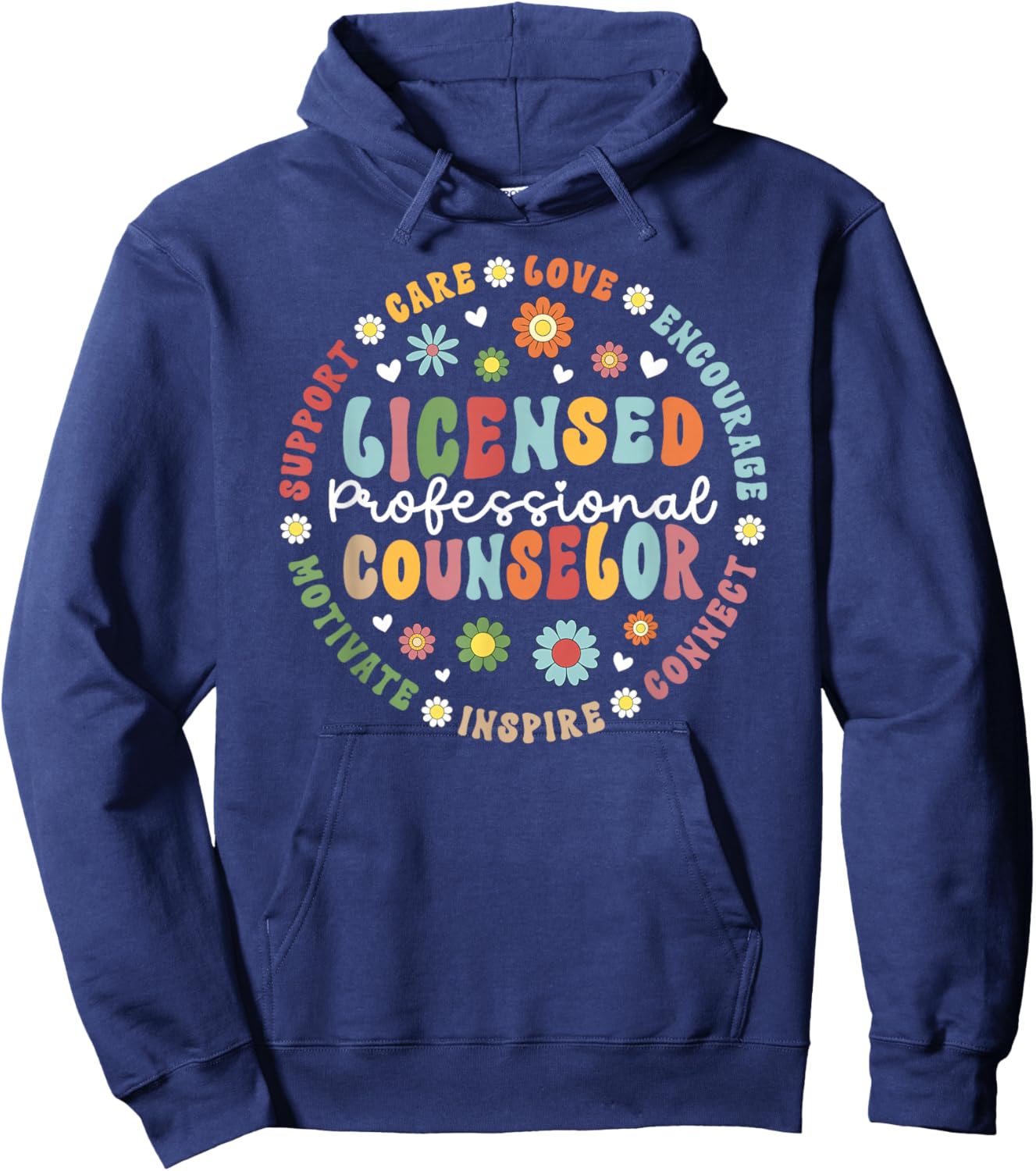 Licensed Professional Counselor Appreciation Circle LPC Hoodie - Hoodie | Navy