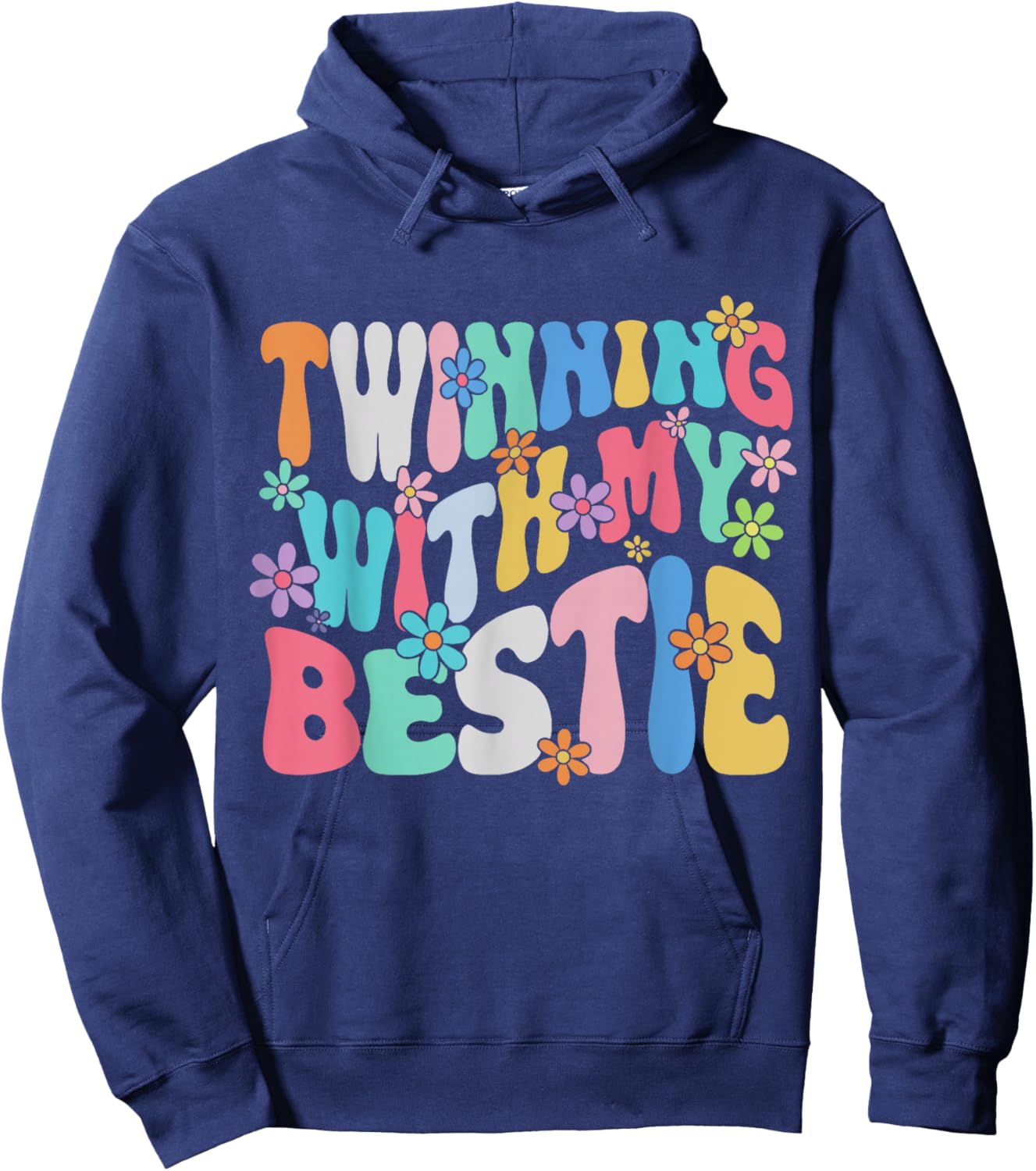 Friends Twinning with My Bestie Spirit Week Girls Hoodie - Hoodie | Navy