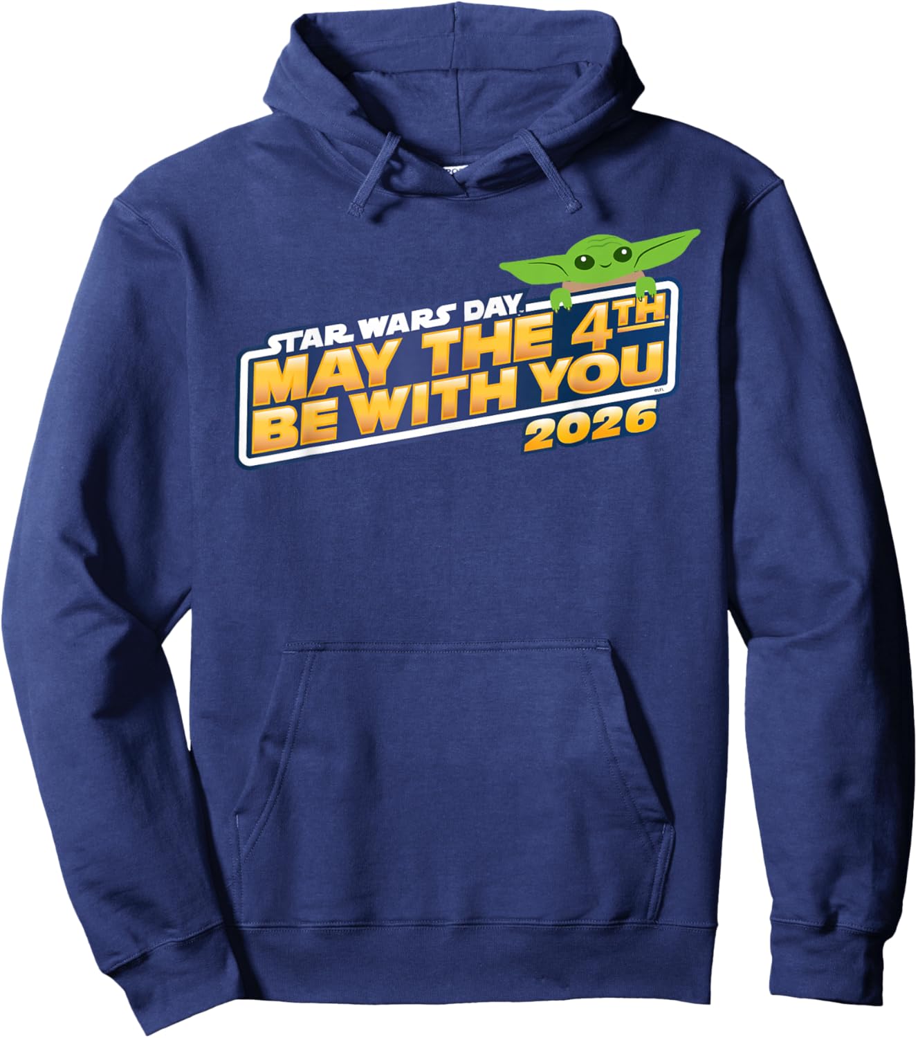 Star Wars Day: May the 4th Be With You 2026 Grogu Logo Hoodie - Hoodie | Navy