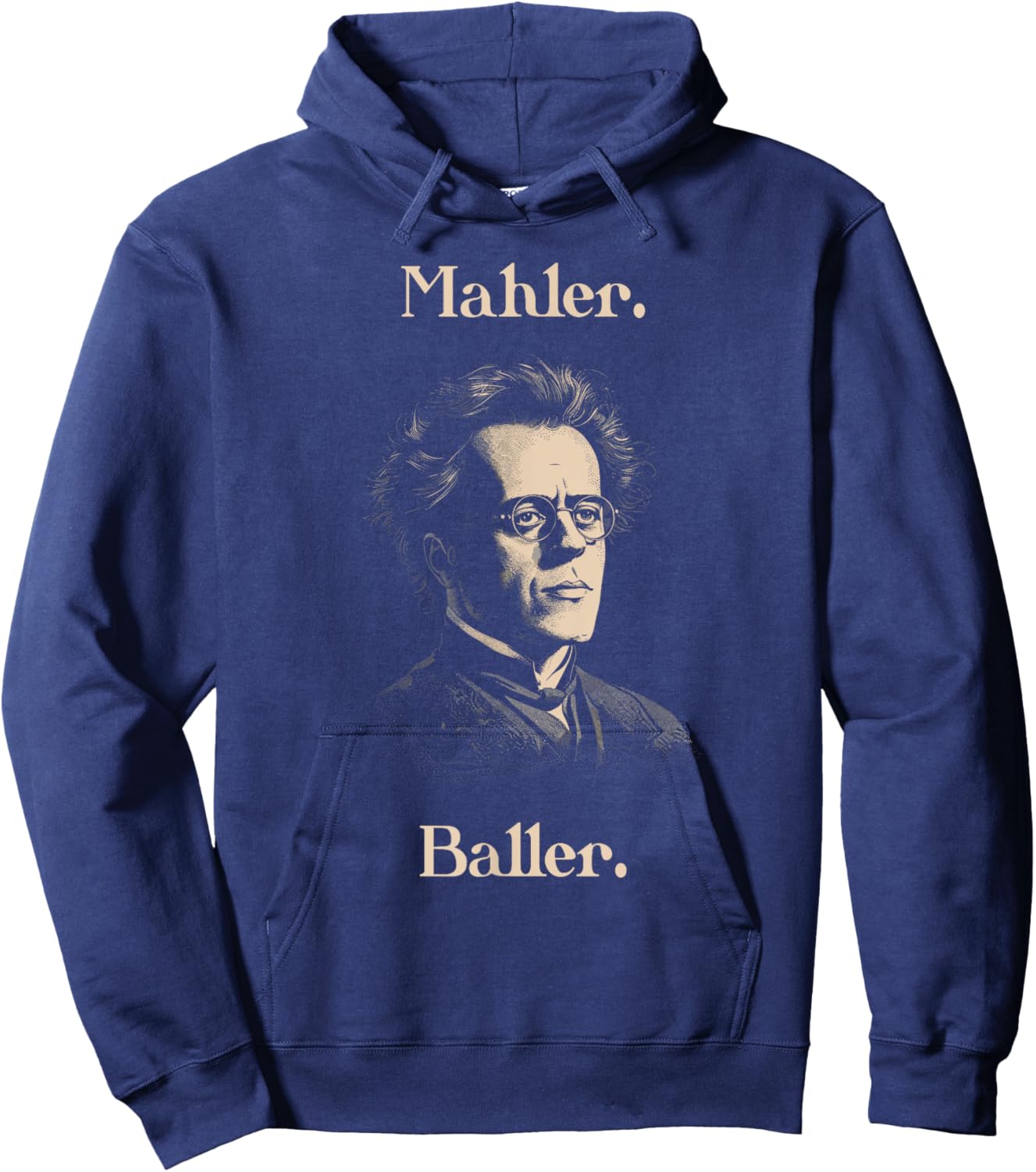 Funny Gustav Mahler Baller for Classical Musician Hoodie - Hoodie | Navy