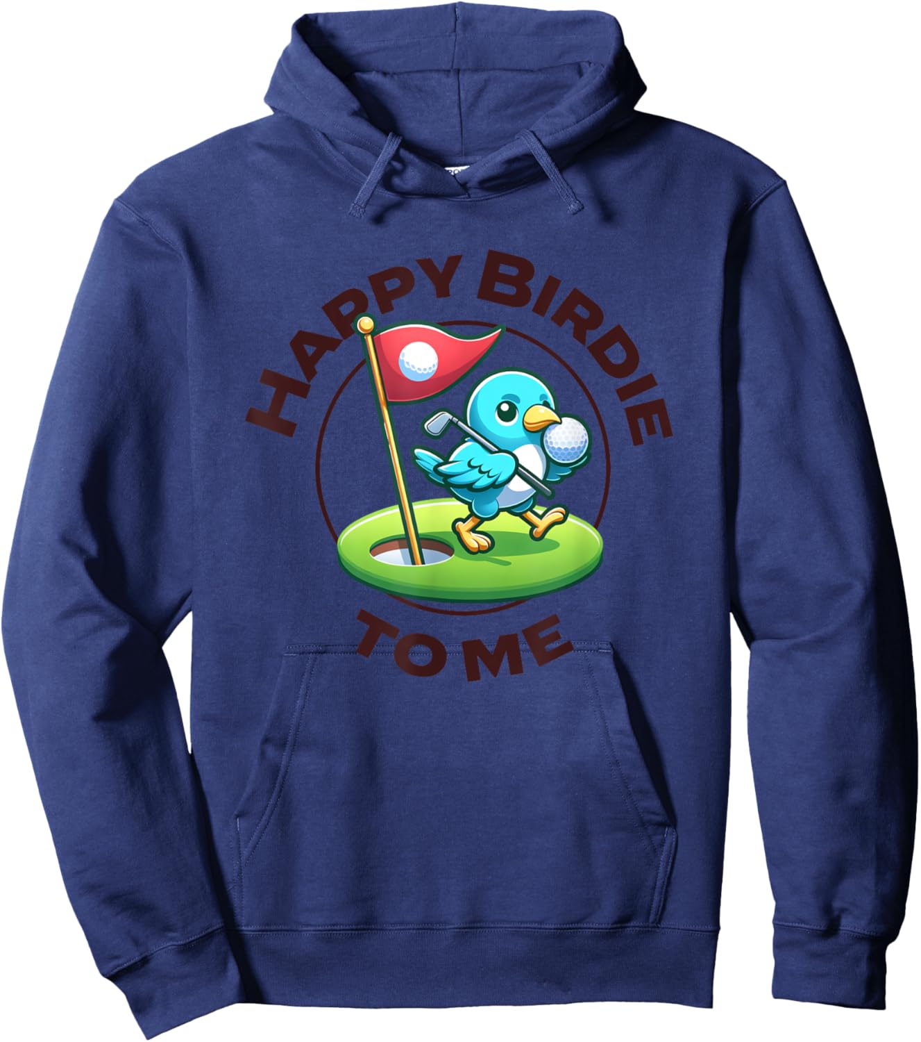 Funny Golf Birthday Happy Birdie Golfer Kids Boys Men Hoodie - Hoodie | Navy