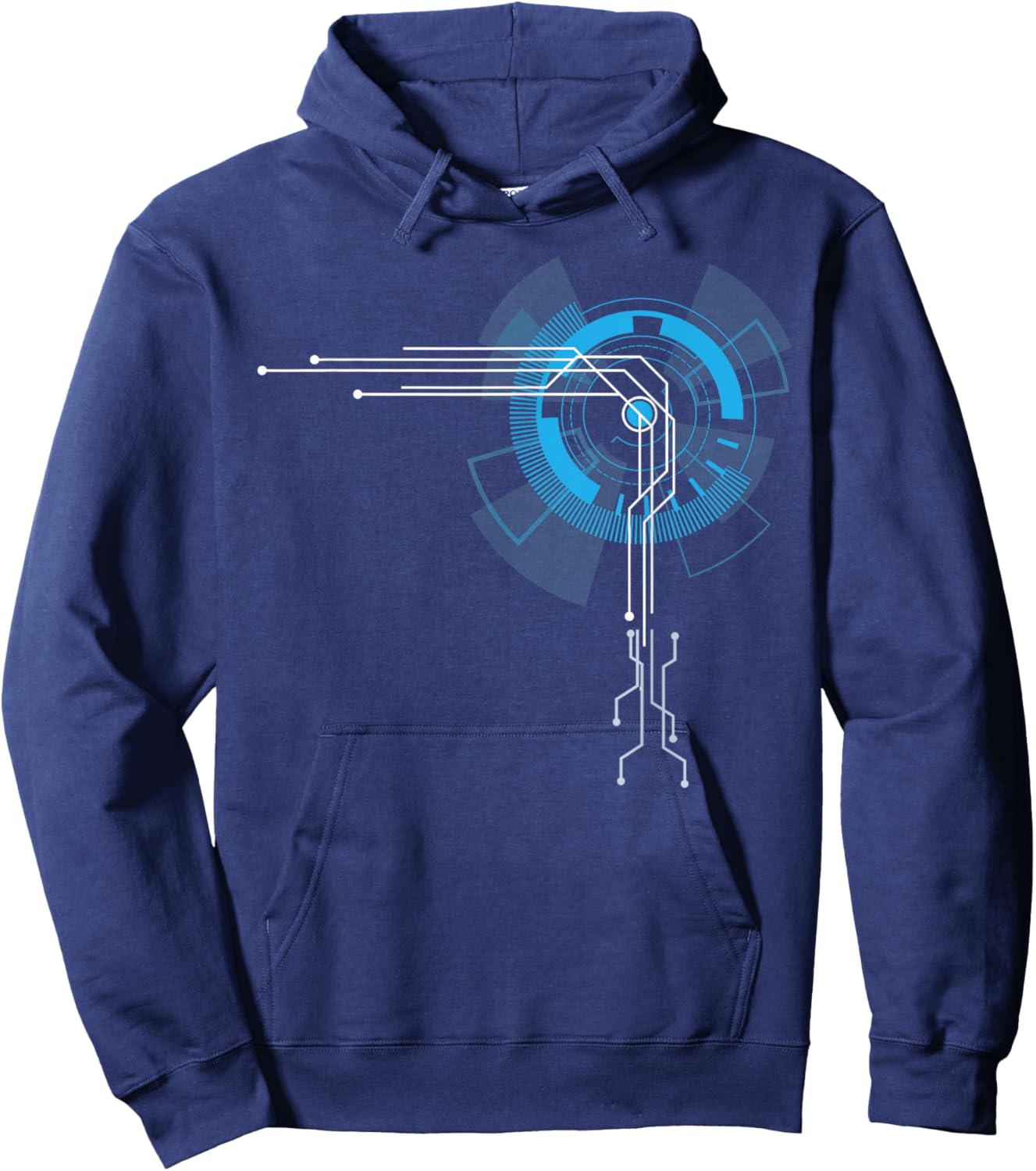 IT Developer Art Women Programming Computer Circuit Hoodie - Hoodie | Navy