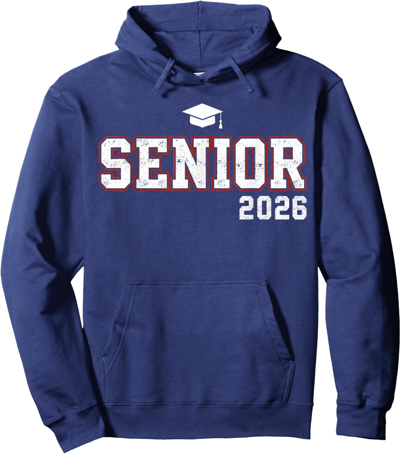 Senior 2026 Graduation School Student Kids Girl Hoodie - Hoodie | Navy