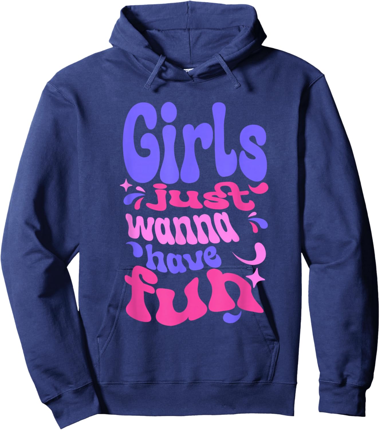 Girls Just Wanna Have Fun Hoodie - Hoodie | Navy