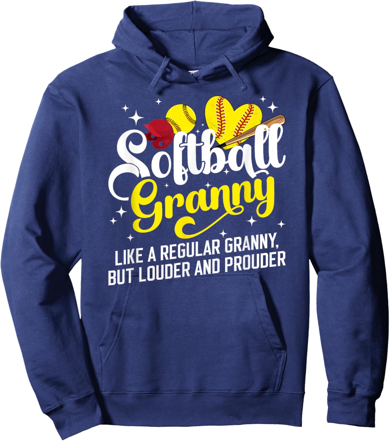 Softball Granny Of A Softball Player Granny Definition Hoodie - Hoodie | Navy