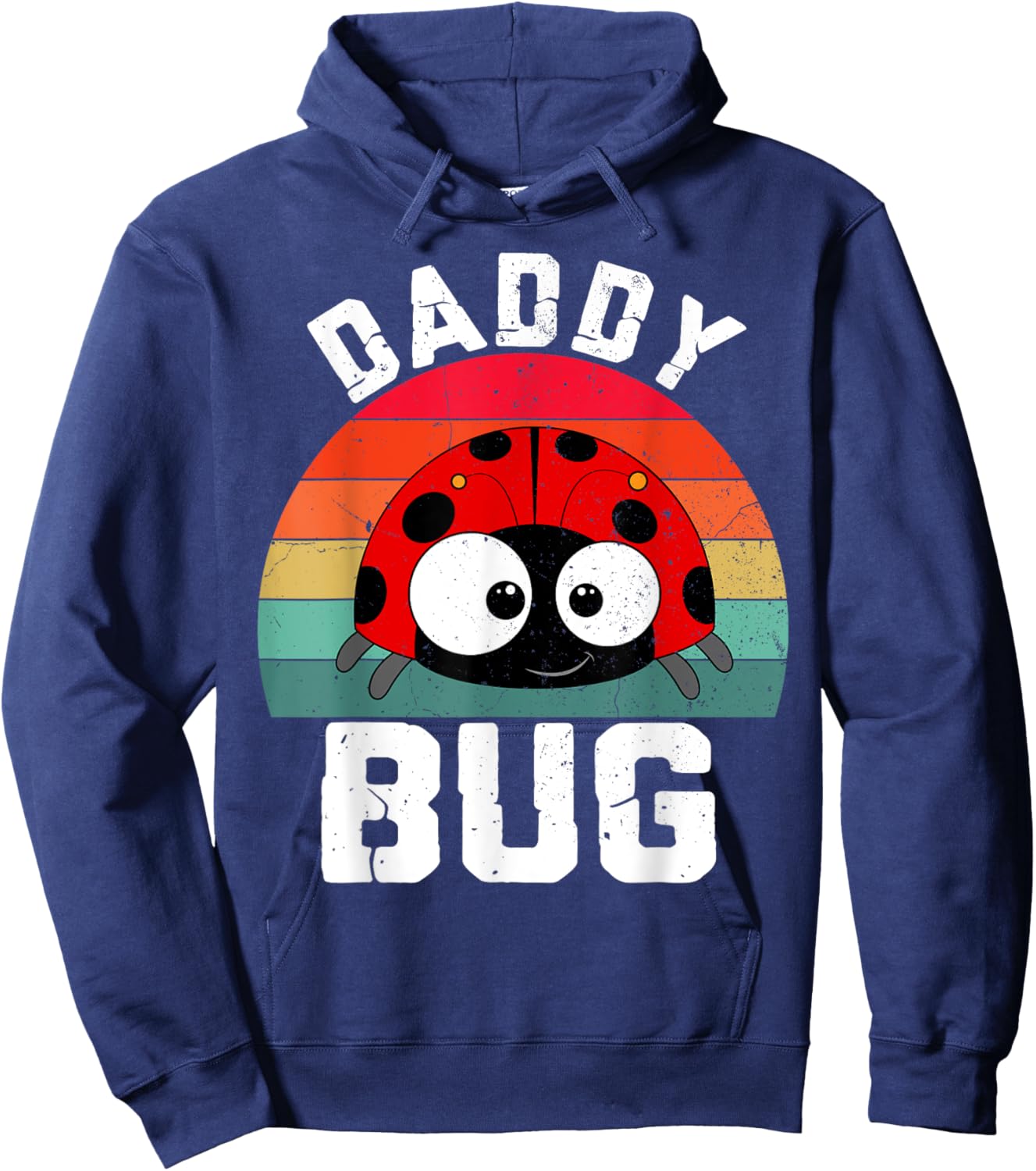 Daddy Bug Funny Ladybug Lover Cute Dad Fathers Day Hoodie - Hoodie | Navy