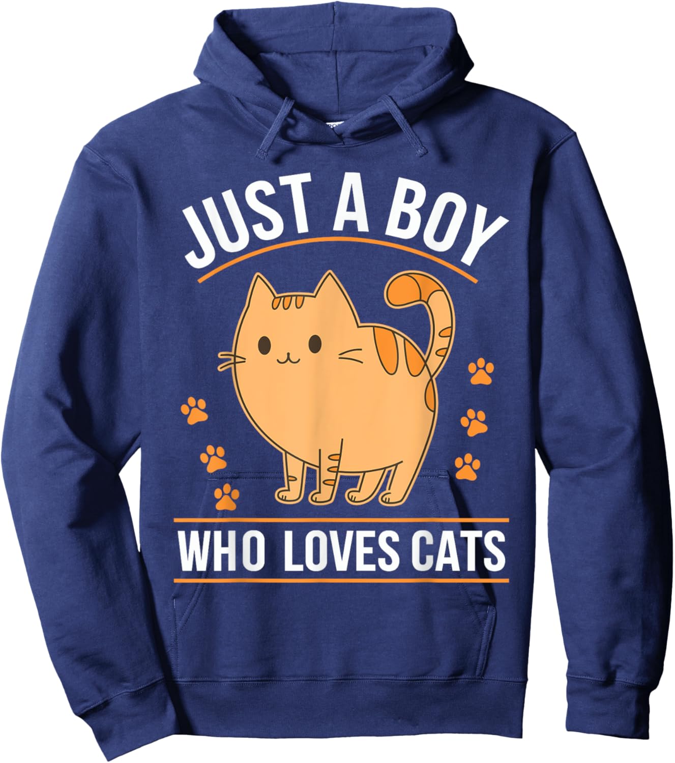 Just A Boy Who Loves Cats Hoodie - Hoodie | Navy