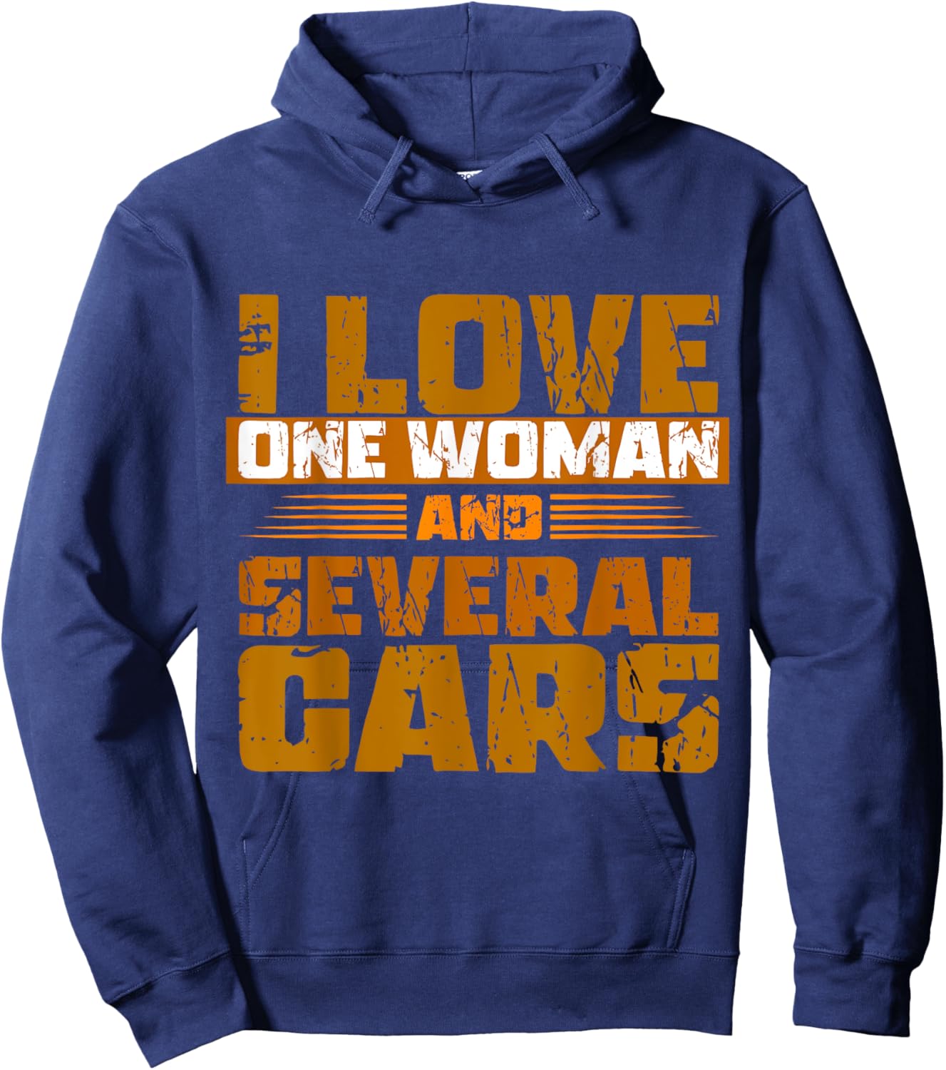 I Love One Woman: Mechanic's Passion One Woman, Many Cars Hoodie - Hoodie | Navy