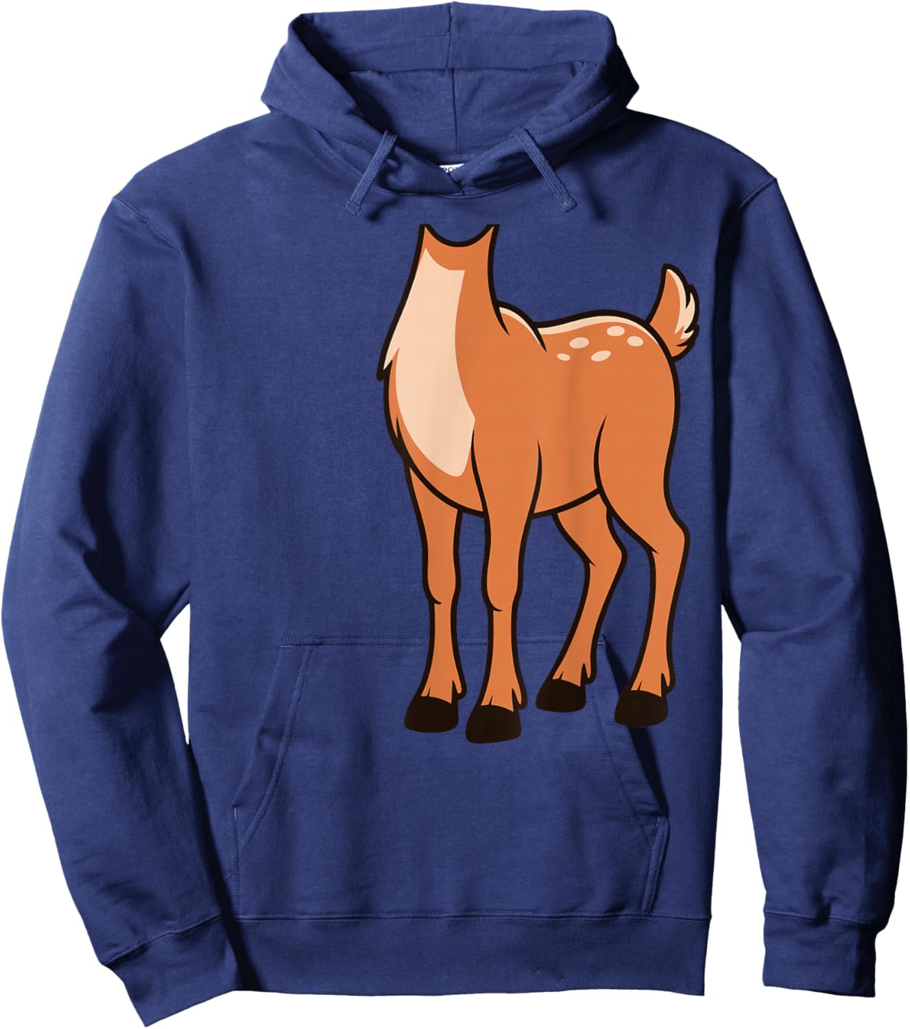 Reindeer Shirt Adult Children Men Women Brown Deer Costume Hoodie - Hoodie | Navy