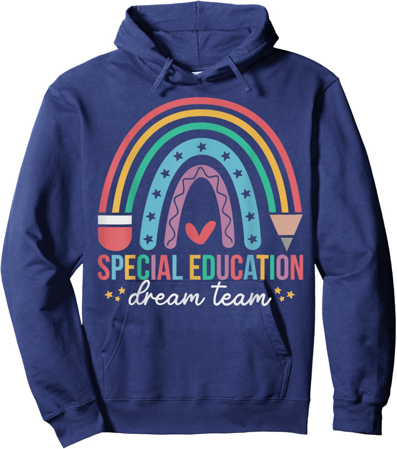 Special Education Dream Team Rainbow SPED Teacher Autism Hoodie - Hoodie | Navy