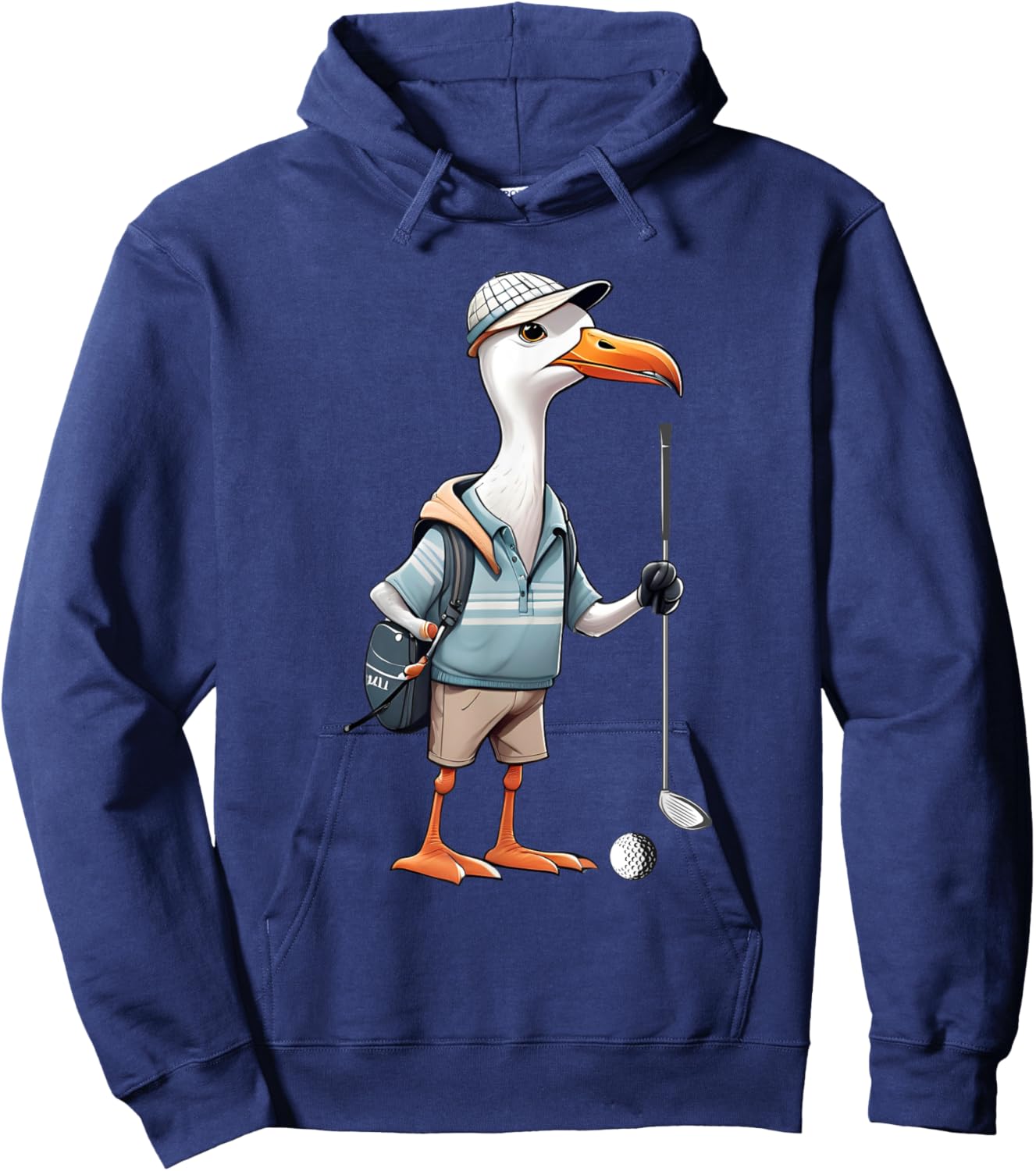 Funny Golfer Albatross Bird Golf Player Game Gift Men Women Hoodie - Hoodie | Navy