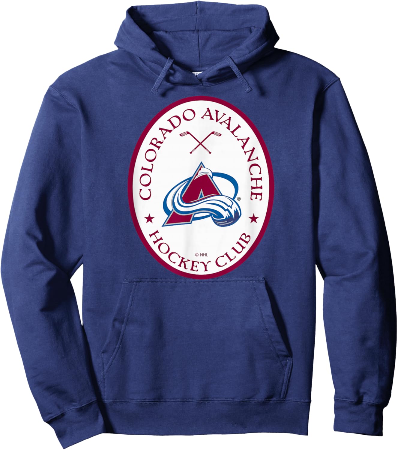 Colorado Avalanche Iconic Black Officially Licensed Hoodie - Hoodie | Navy
