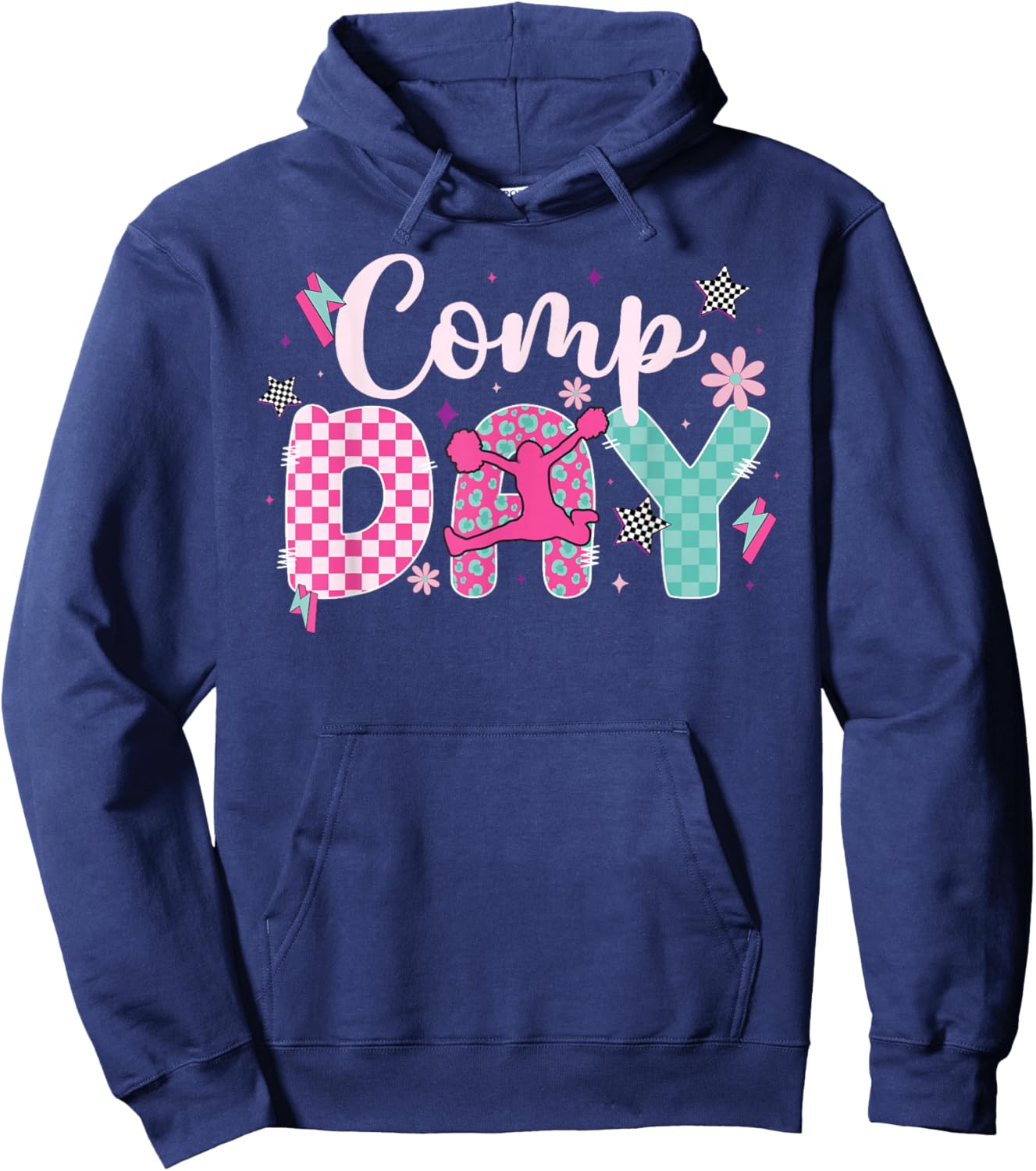 Cheer Comp Day Cheerleading Competition Day Hoodie - Hoodie | Navy