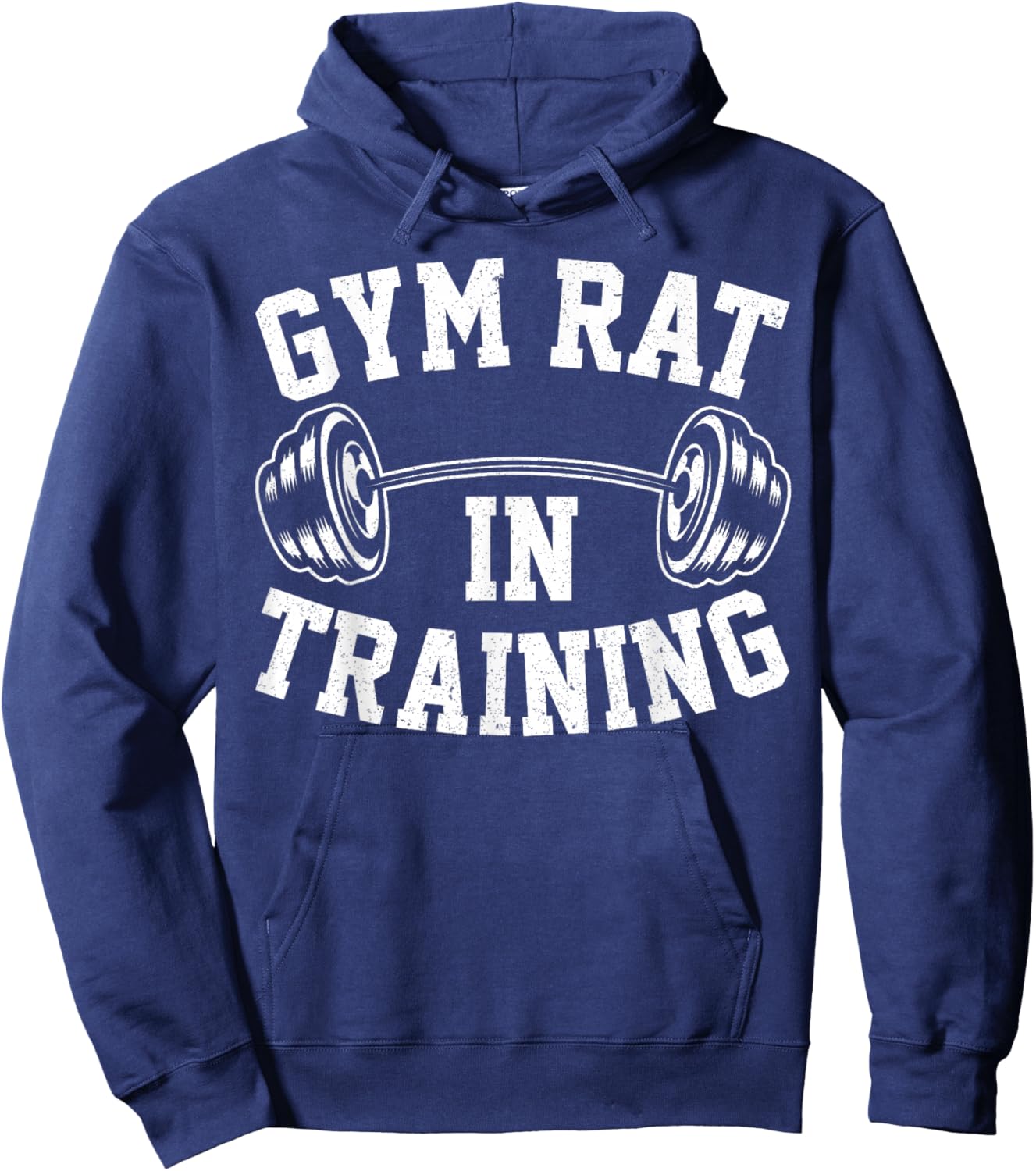 Gym Rat in Training Funny Workout Fitness Hoodie - Hoodie | Navy