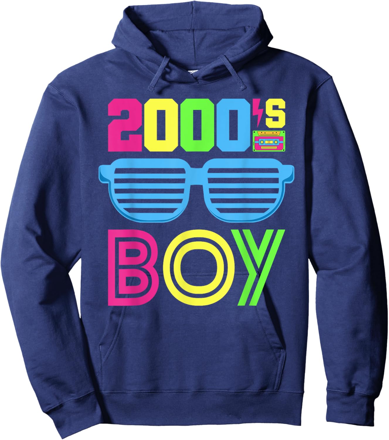 2000's Boy 00s Themed Party 2000s Costume Early 2000s Outfit Hoodie - Hoodie | Navy