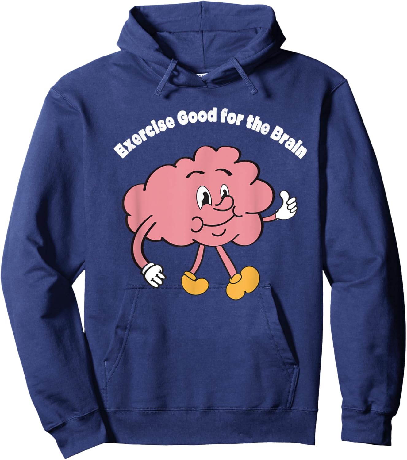 Exercise Good for the Brain Hoodie - Hoodie | Navy