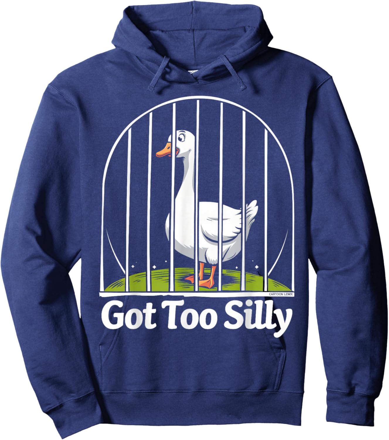 Got Too Silly Funny Goose Pun Humor Shirt for Animal Lovers Hoodie - Hoodie | Navy