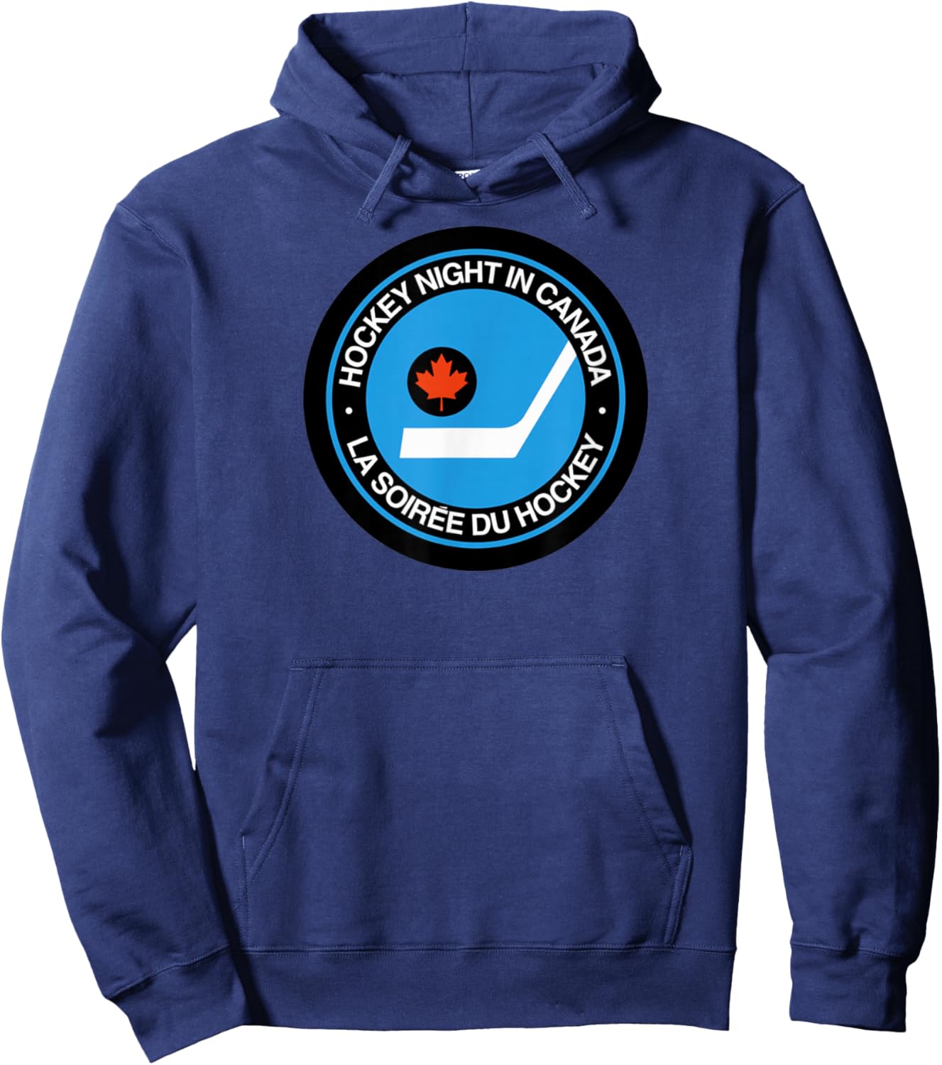 Vintage Retro Hockey Night in Canada Hockey Player Classic Hoodie - Hoodie | Navy