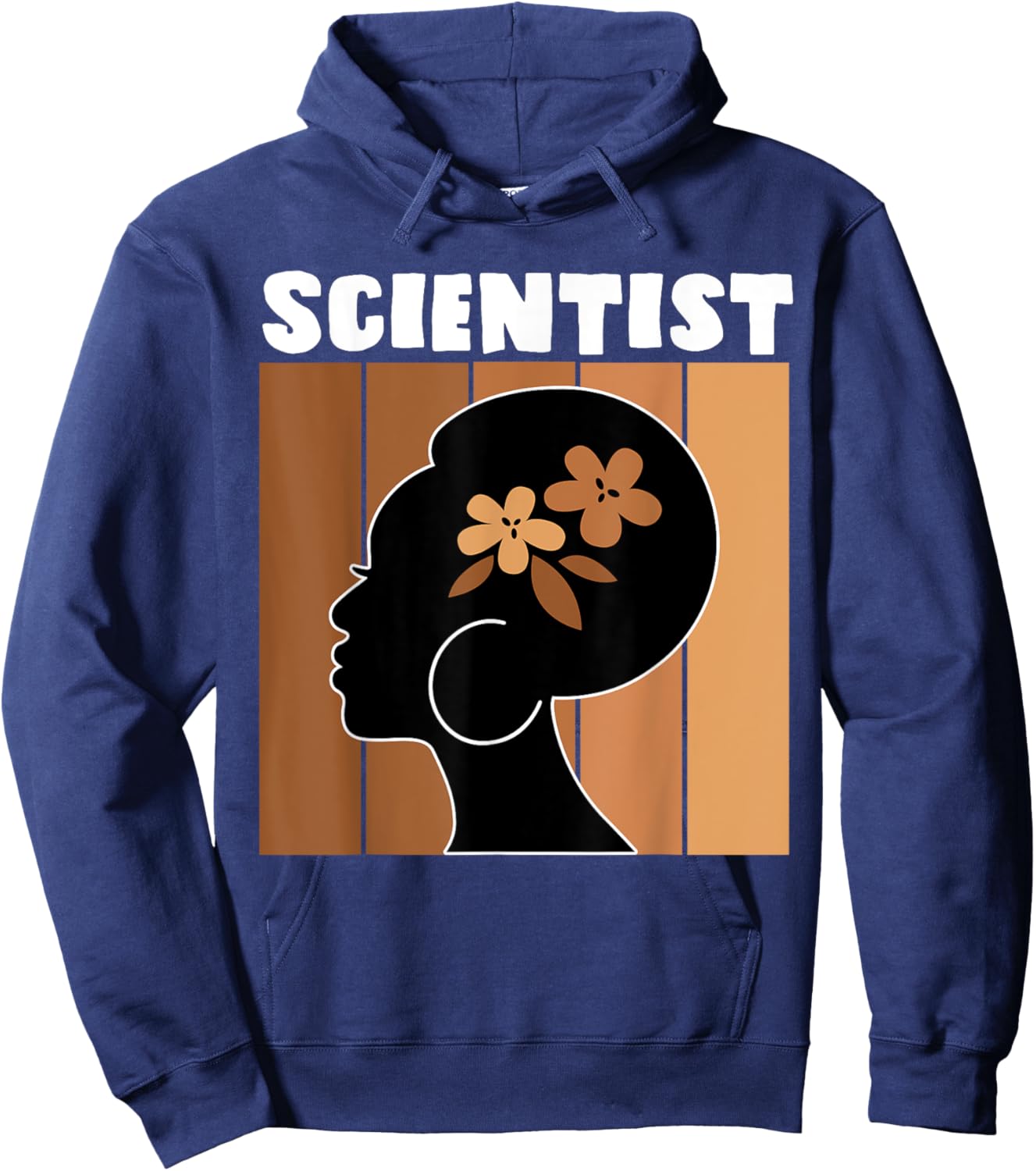 Black Scientists Melanin Women Girl Apparel American African Hoodie - Hoodie | Navy