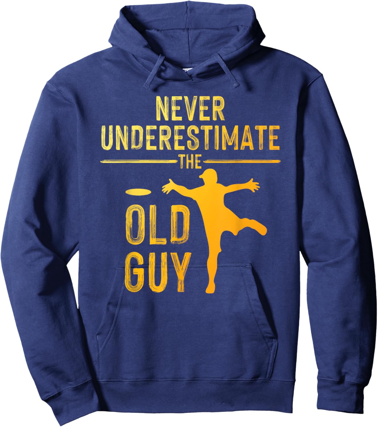 Disc Golf Art Grandpa Disc Golfer Disc Golf Player Hoodie - Hoodie | Navy