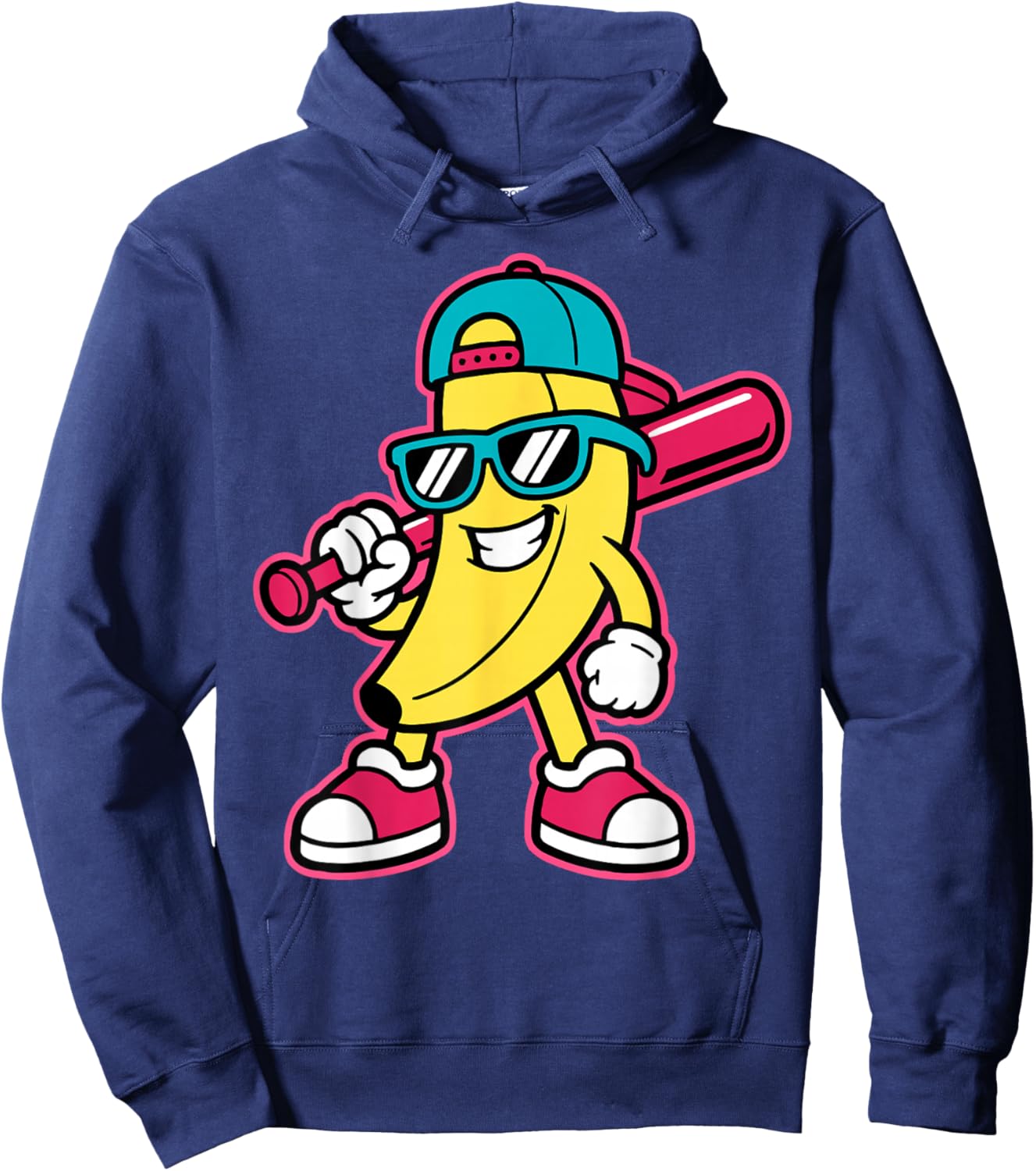 Banana Funny Cartoon Kids Youth Boys Girls Hoodie - Hoodie | Navy