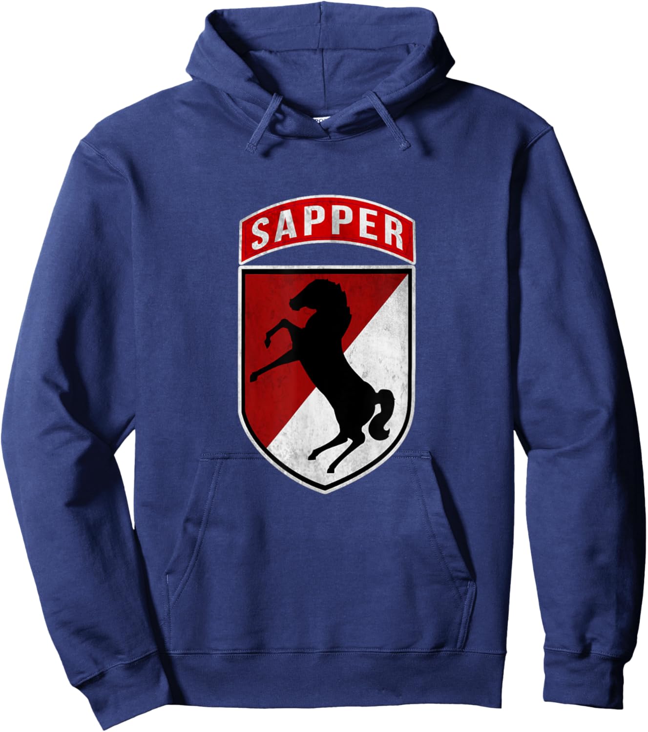 11th Armored Cavalry Regiment Sapper 11th ACR Veteran Papa Hoodie - Hoodie | Navy