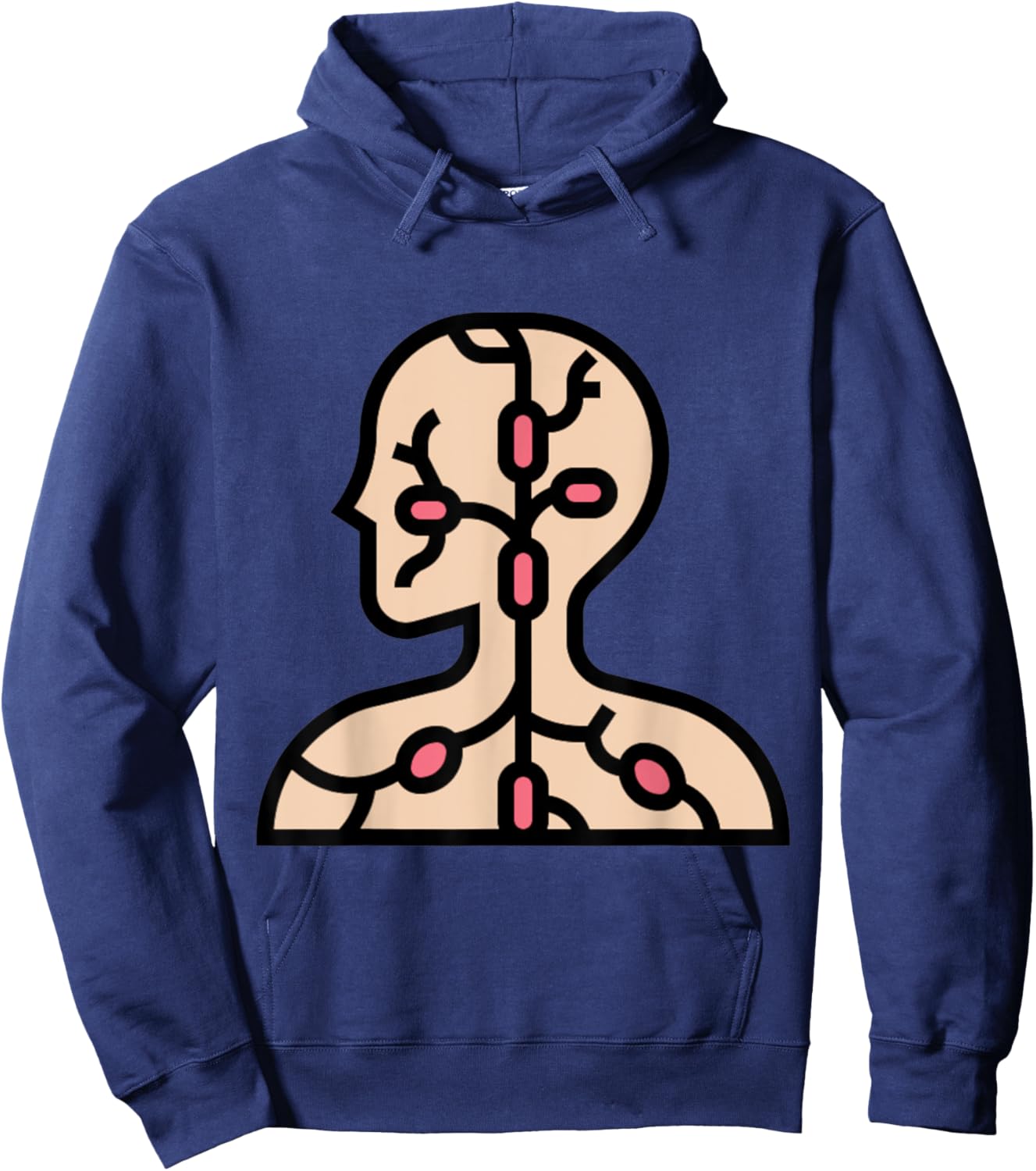Lymphatic System Lymph Node Hoodie - Hoodie | Navy