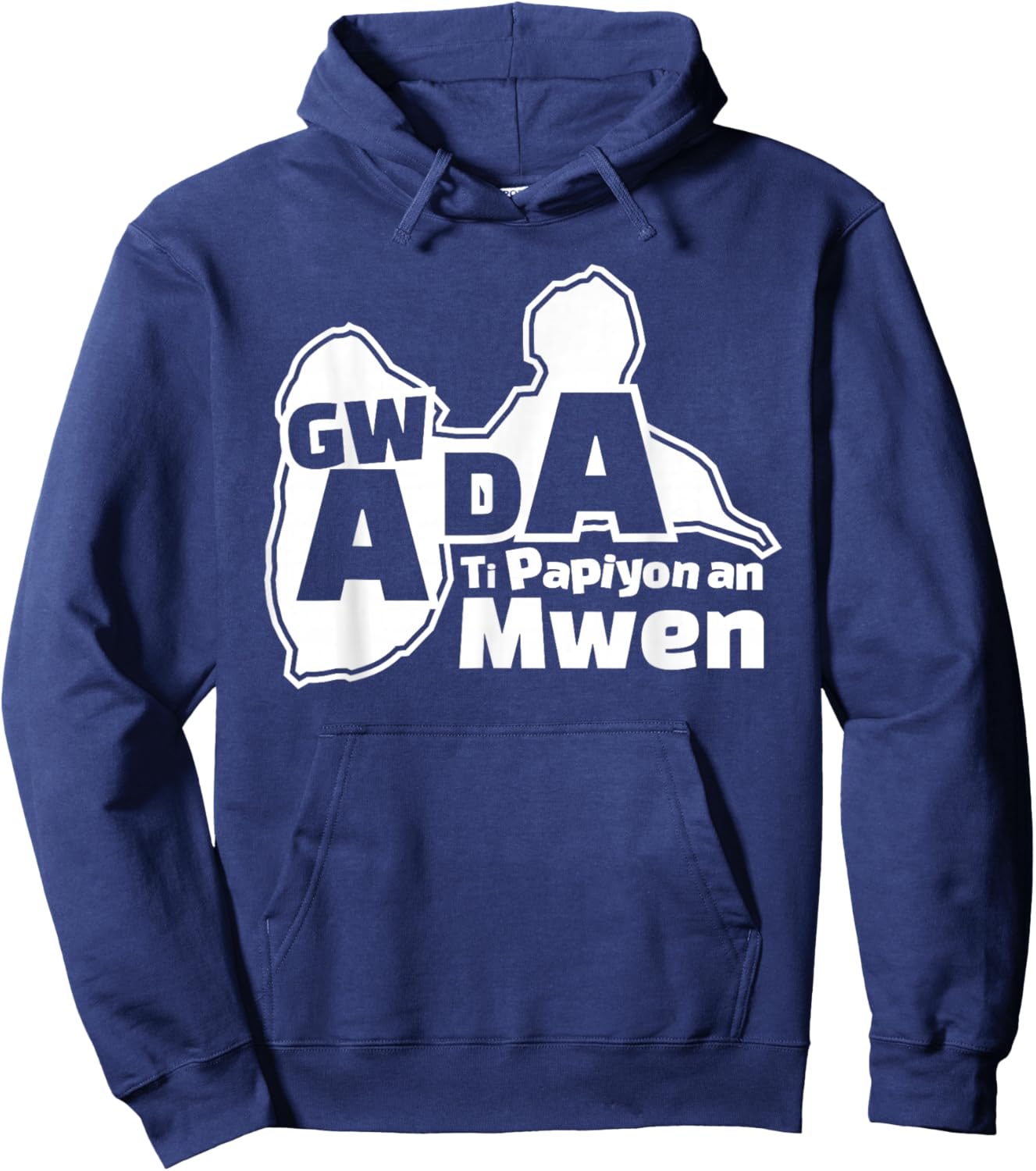 Guadeloupe Gwada Ti Papiyon an mwen Hoodie - Hoodie | Navy
