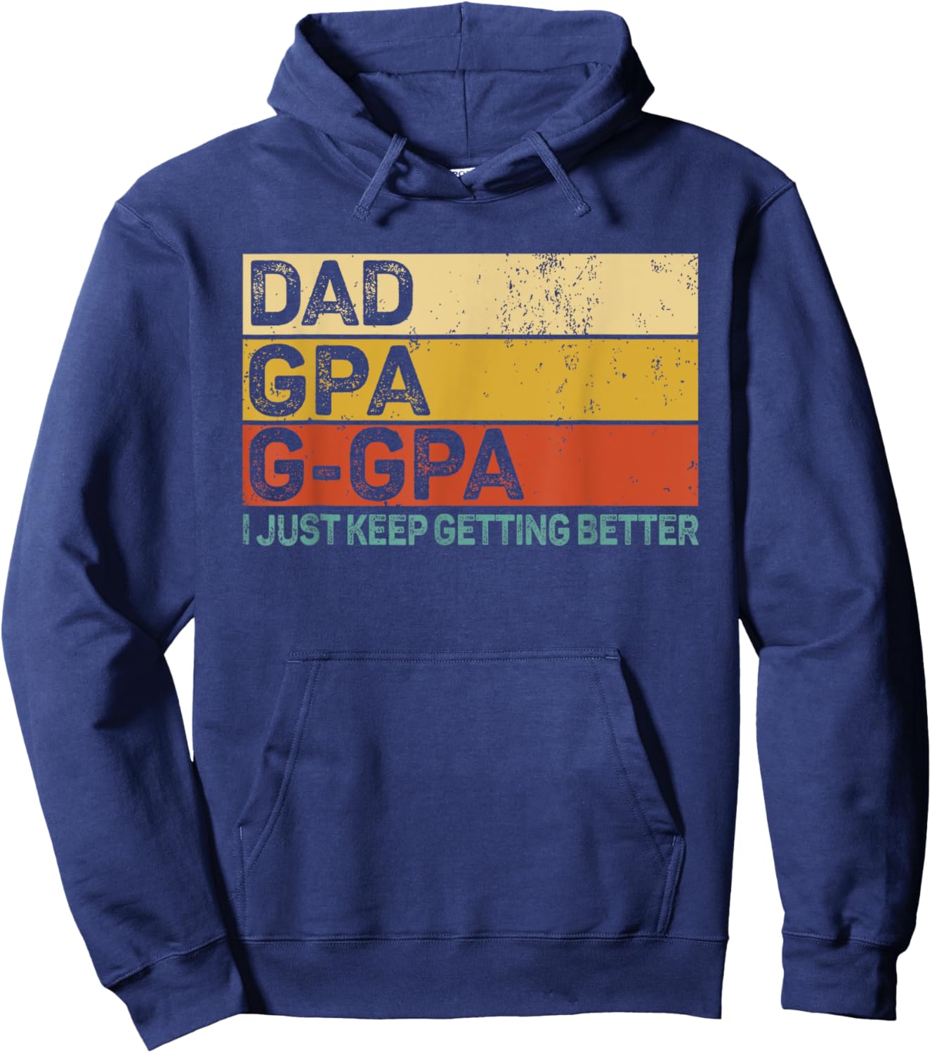 Gifts for Grandpa from Grandkids Dad GPa G-Gpa Great Grandpa Hoodie - Hoodie | Navy