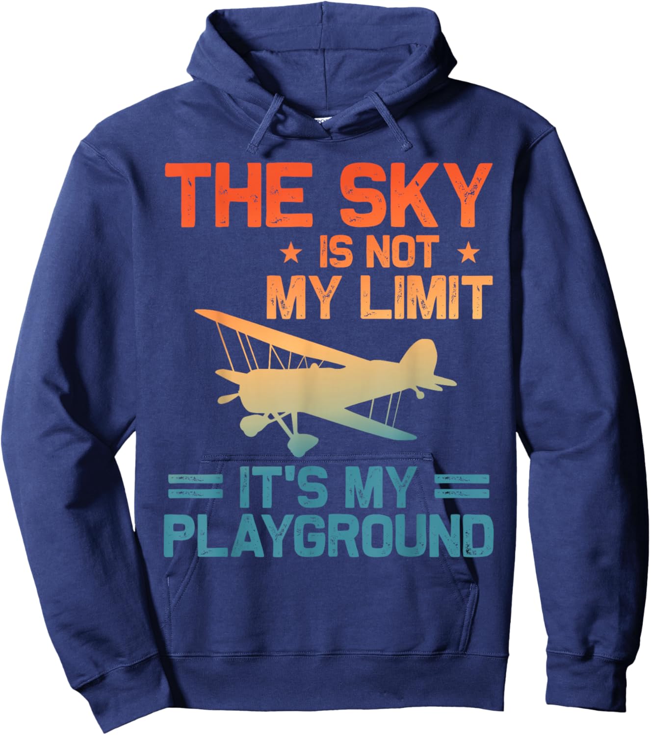 Funny Airplane Design Women Plane Pilot Aviation Hoodie - Hoodie | Navy