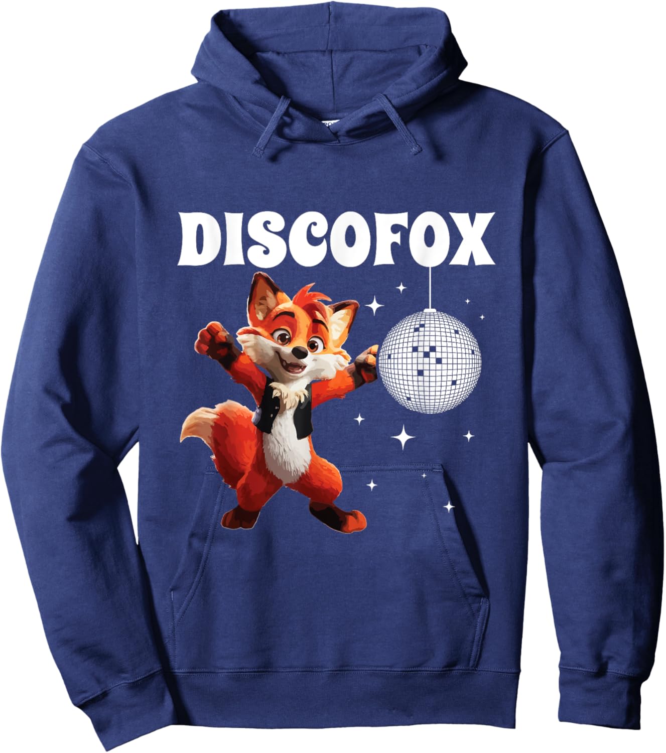 Discofox Fox Disco Word Game Dance Dance Celebration , black, S Hoodie - Hoodie | Navy