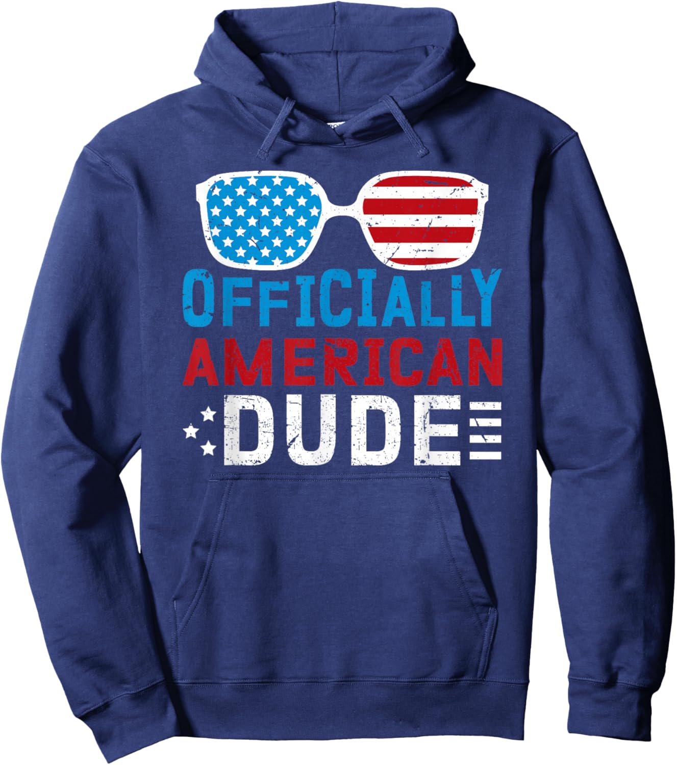 Officially American Dude New US Citizen US Citizenship USA Hoodie - Hoodie | Navy