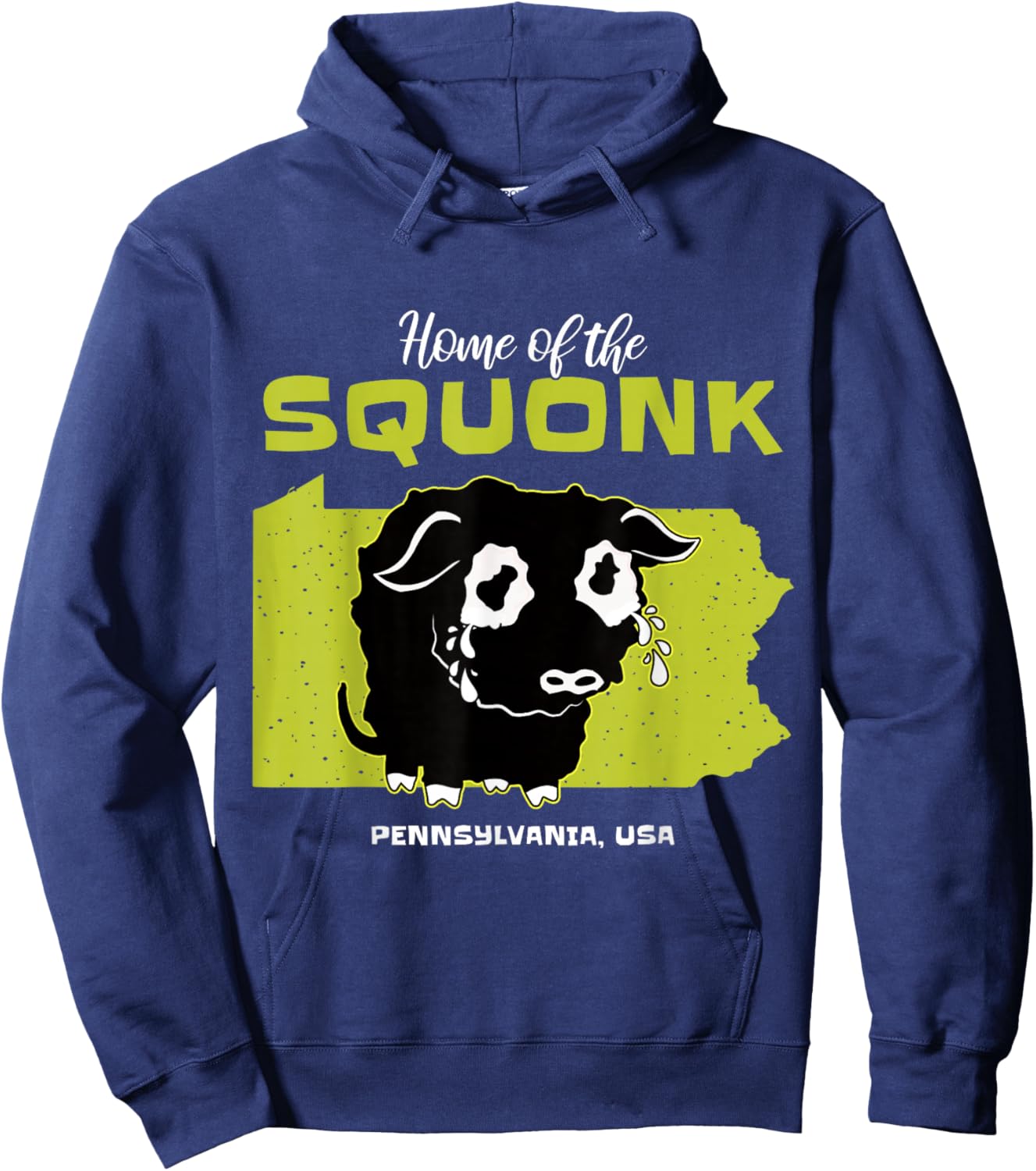Squonk Pennsylvania State American Cryptid Hoodie - Hoodie | Navy