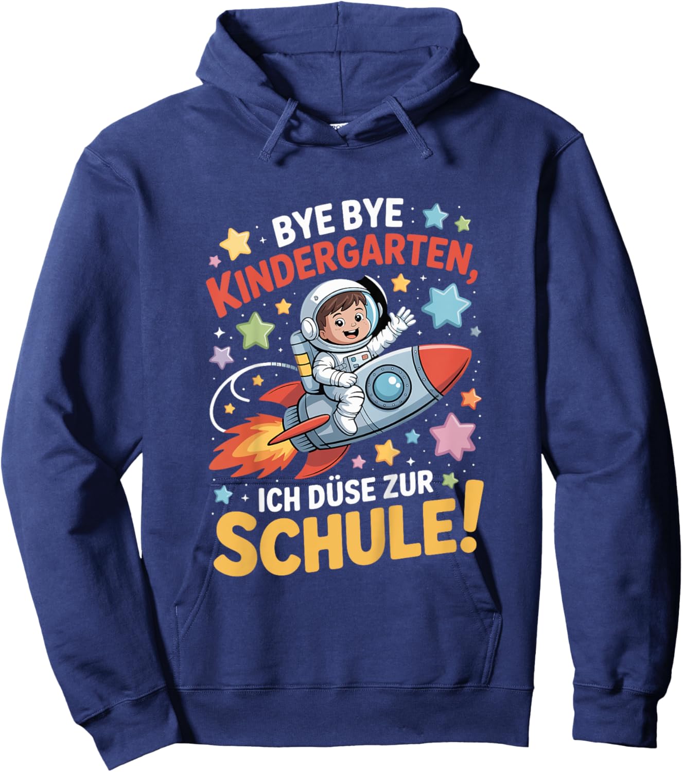 Kinder Weltraum Einschulung Junge Astronaut Schulkind 2025 Hoodie - Hoodie | Navy