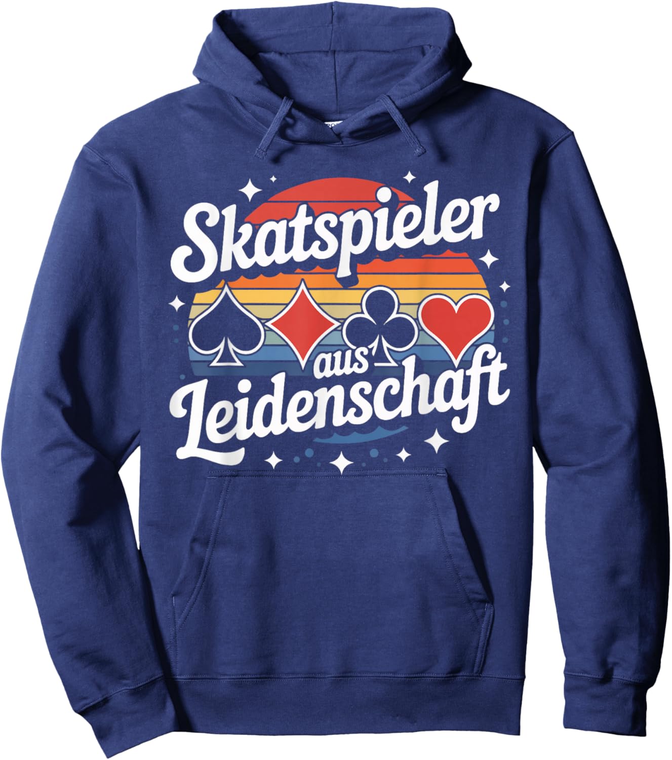 Skatspieler Aus Leidenschaft Skatkarten Hoodie - Hoodie | Navy