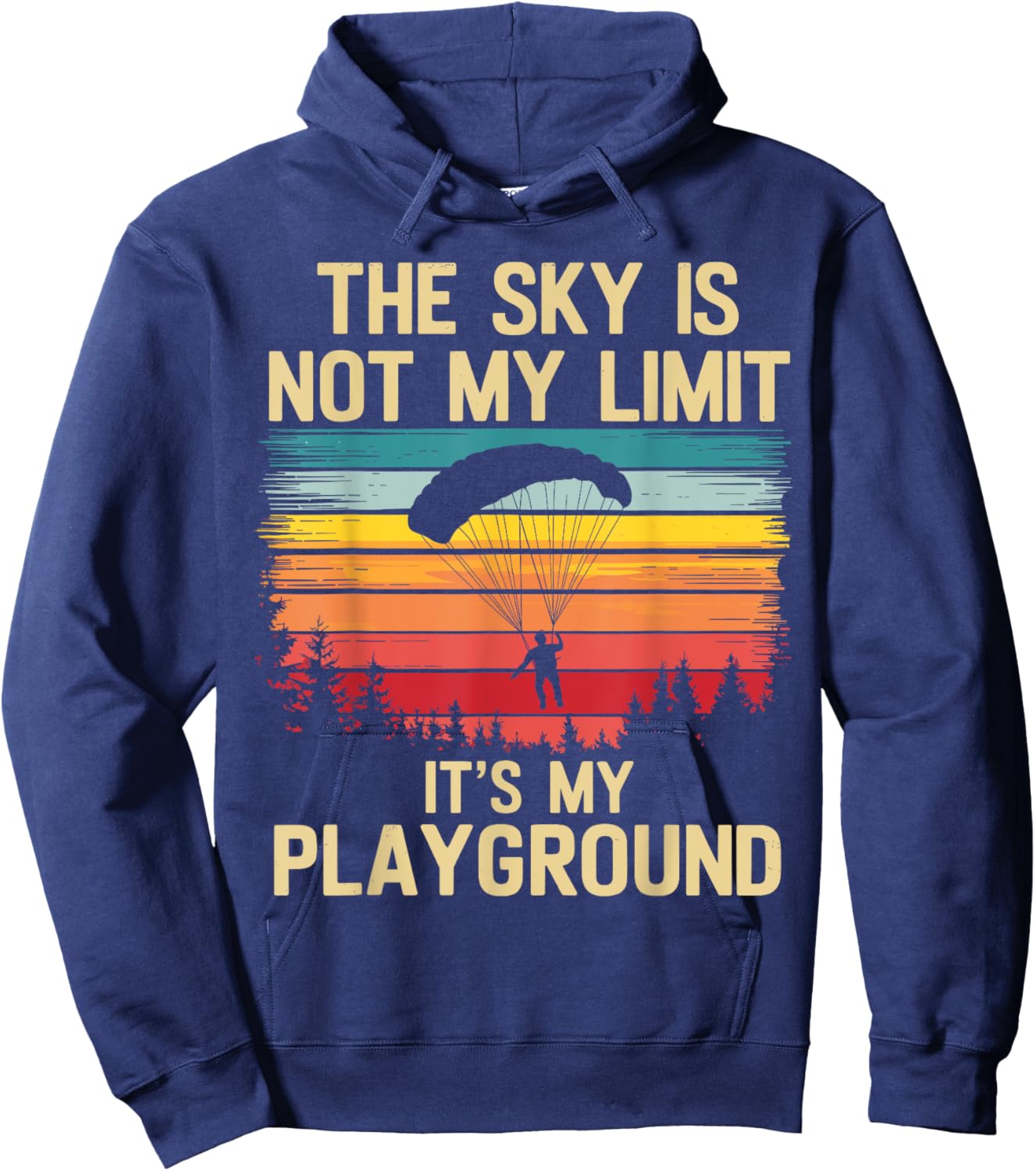 Funny Skydiving Men Women Skydive Parachute Sky Diver Lover Hoodie - Hoodie | Navy