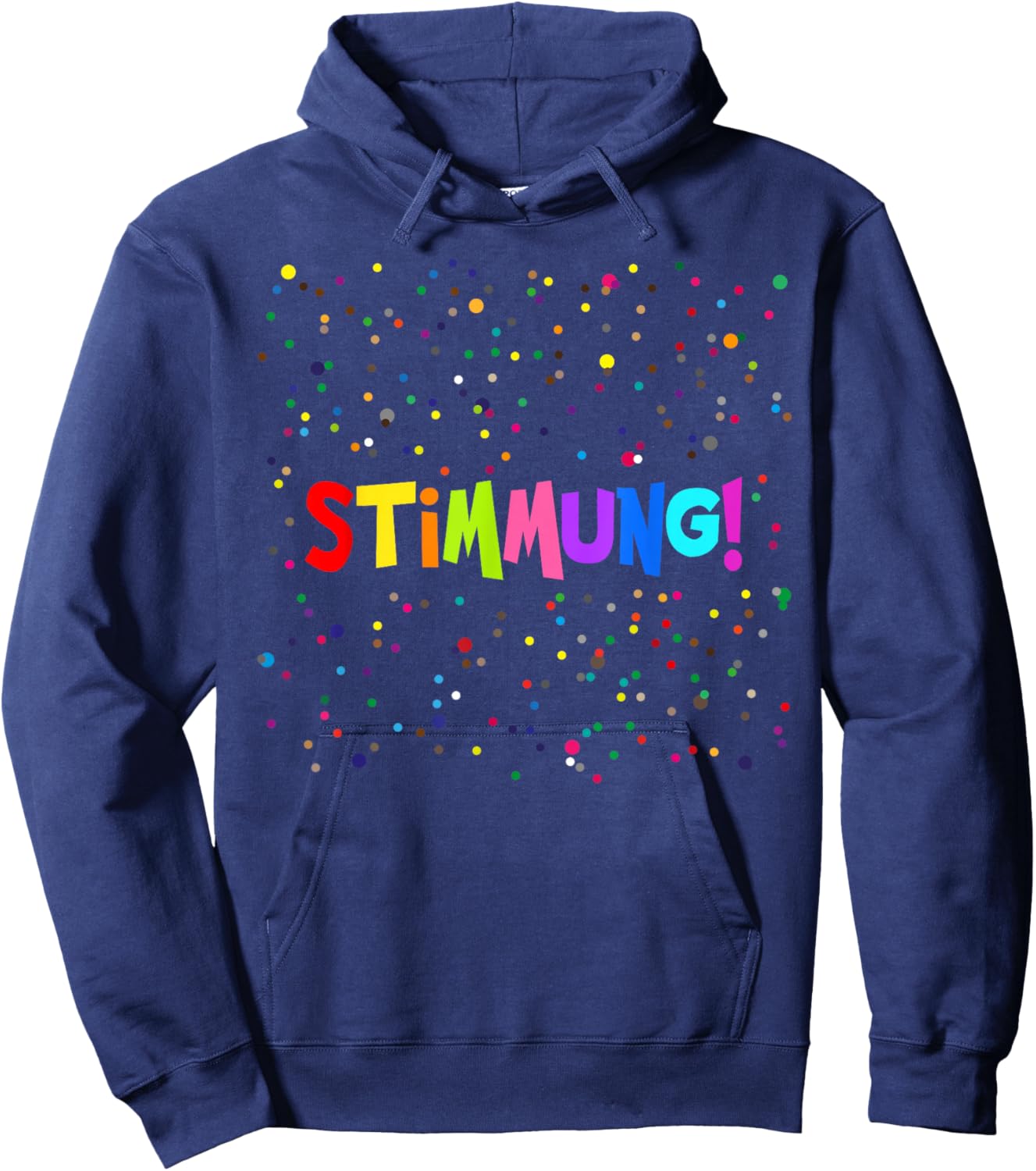 Mood Confetti Carnival Costume Fancy Dress Funny Hoodie - Hoodie | Navy