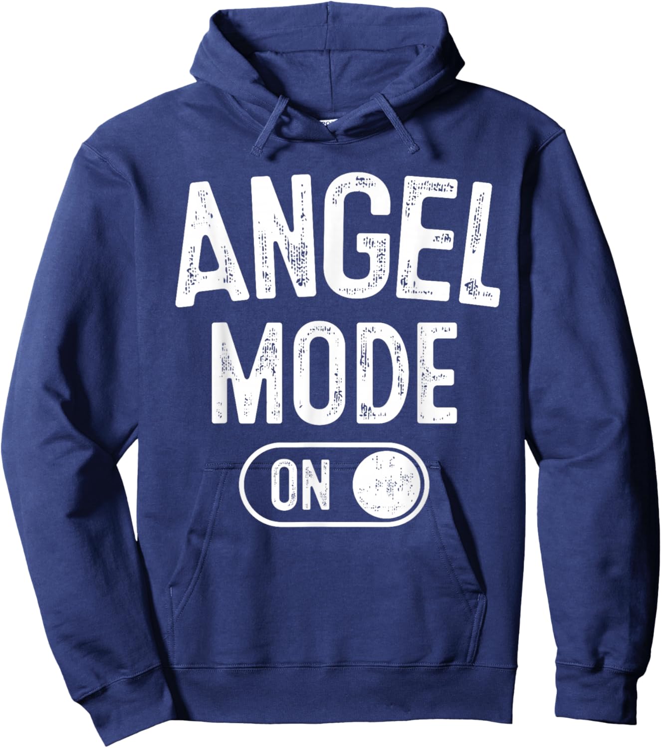 Angel Mode On Costume Funny Spiritual Party Gift Religious Hoodie - Hoodie | Navy