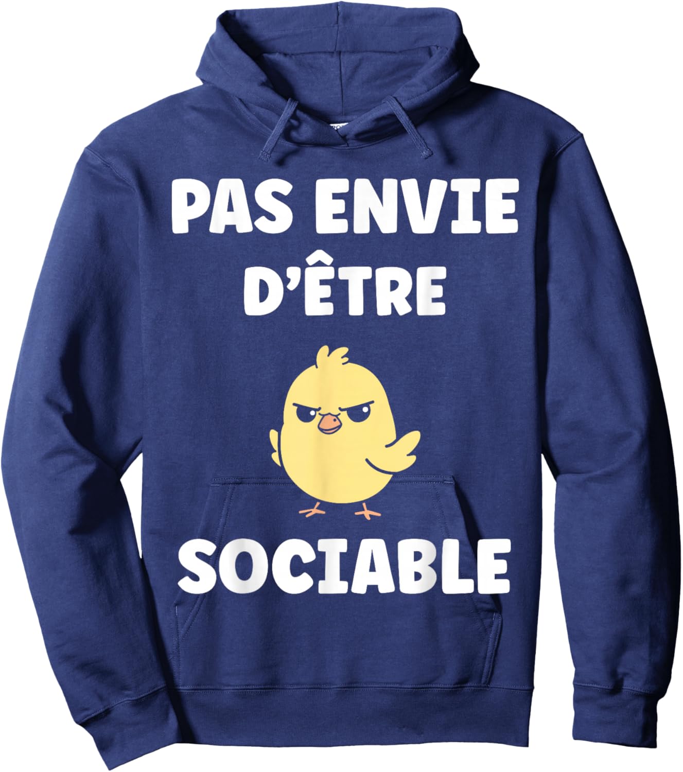 Funny Funny Chick Grunt Funny Not Want to Be Sociable Hoodie - Hoodie | Navy