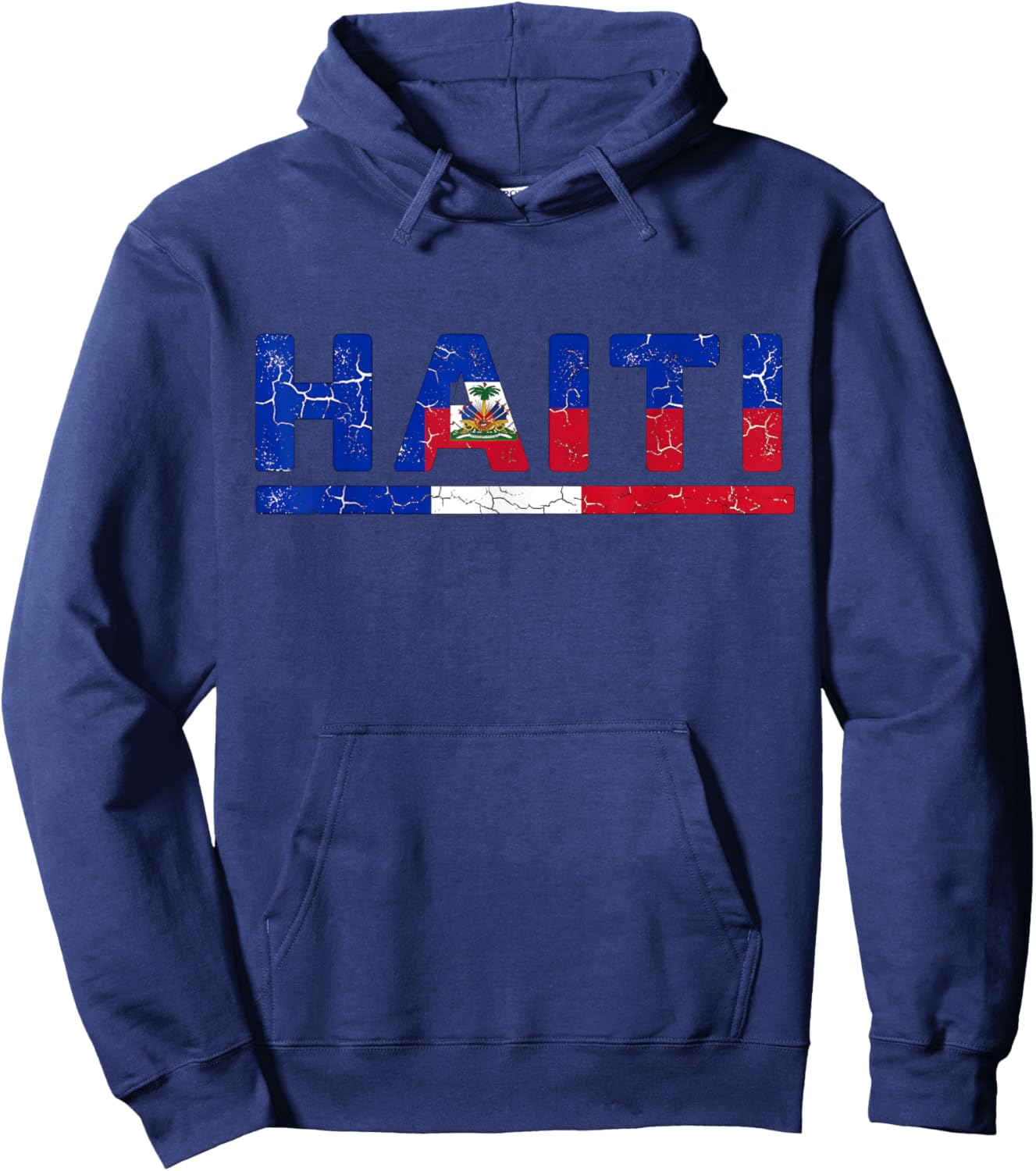 Haiti Flag Haitian Roots Hoodie - Hoodie | Navy