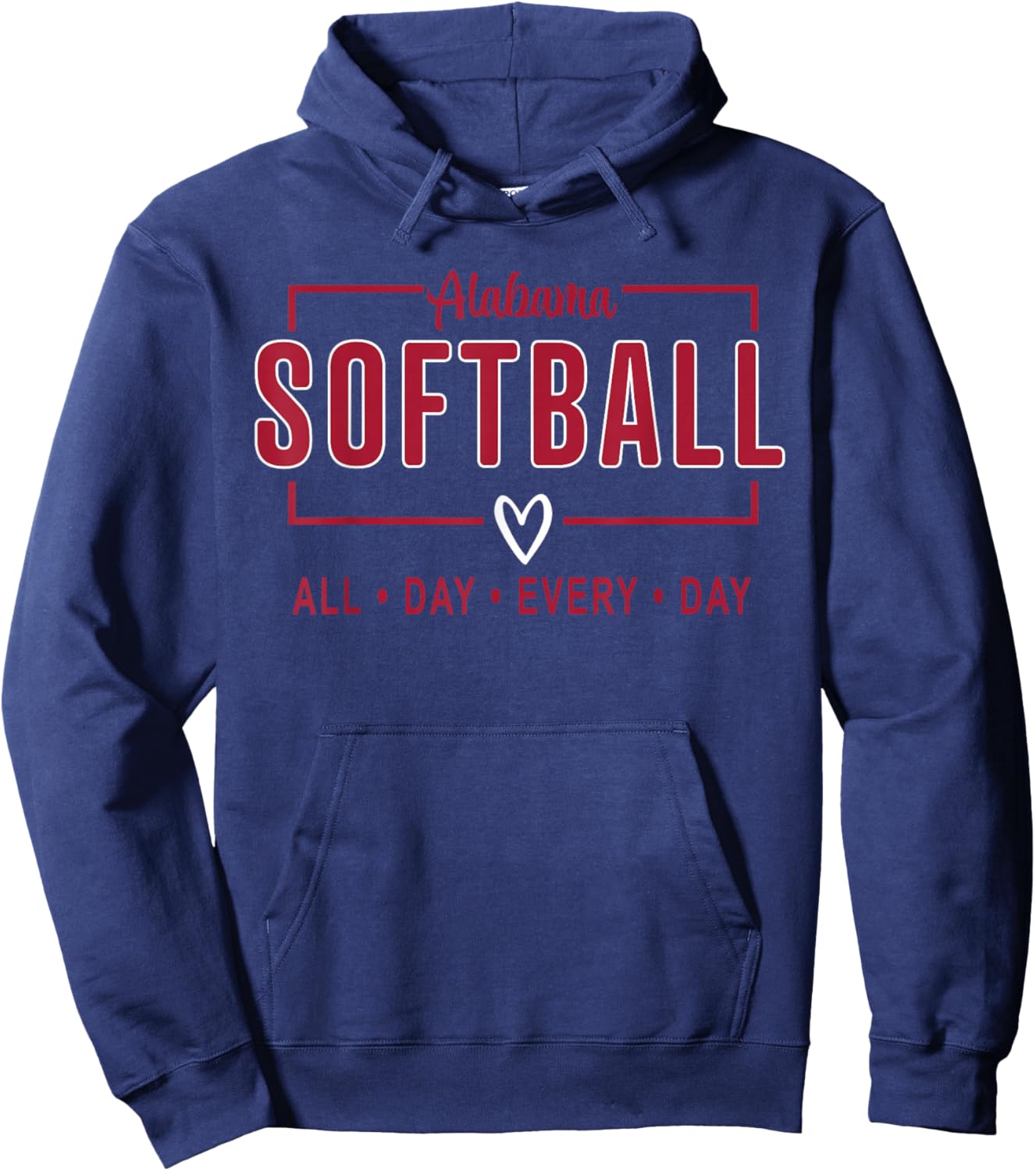 Alabama Softball Vintage Kids Team Retro Softball Fan Hoodie - Hoodie | Navy