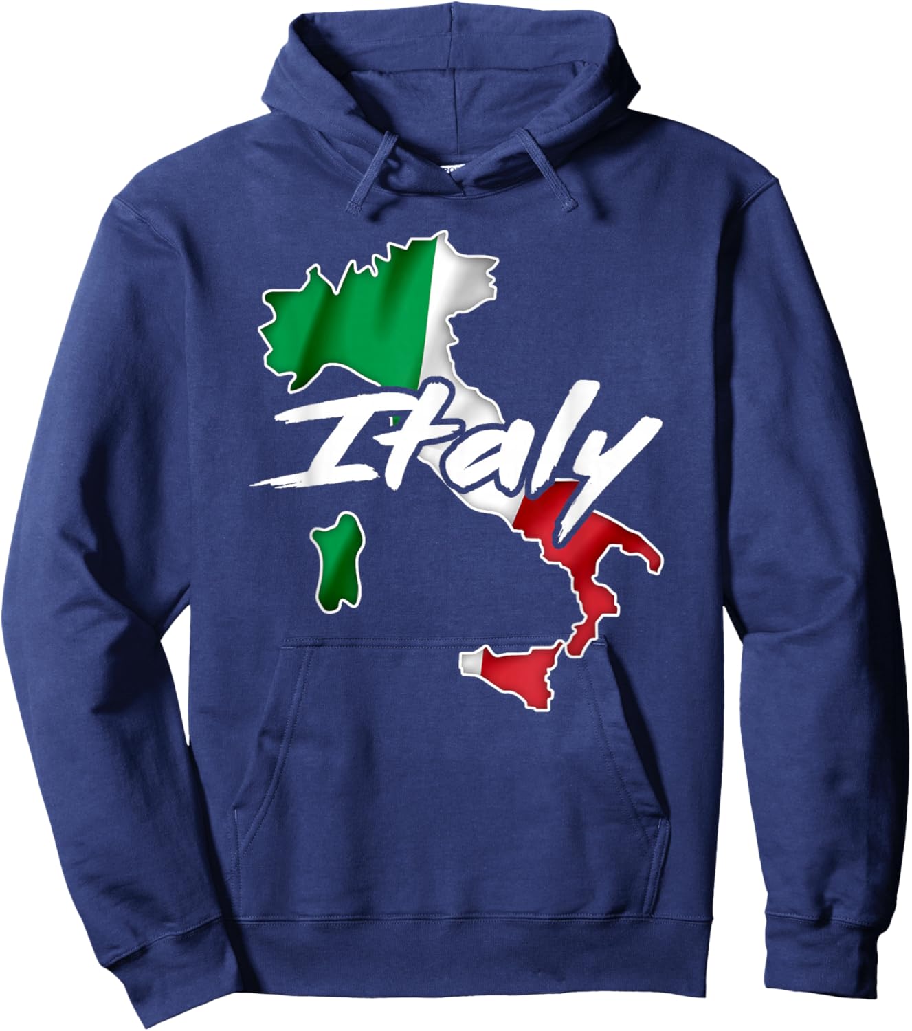 Italy Flag Italian Map Vintage Italia Boys Girls Souvenir Hoodie - Hoodie | Navy