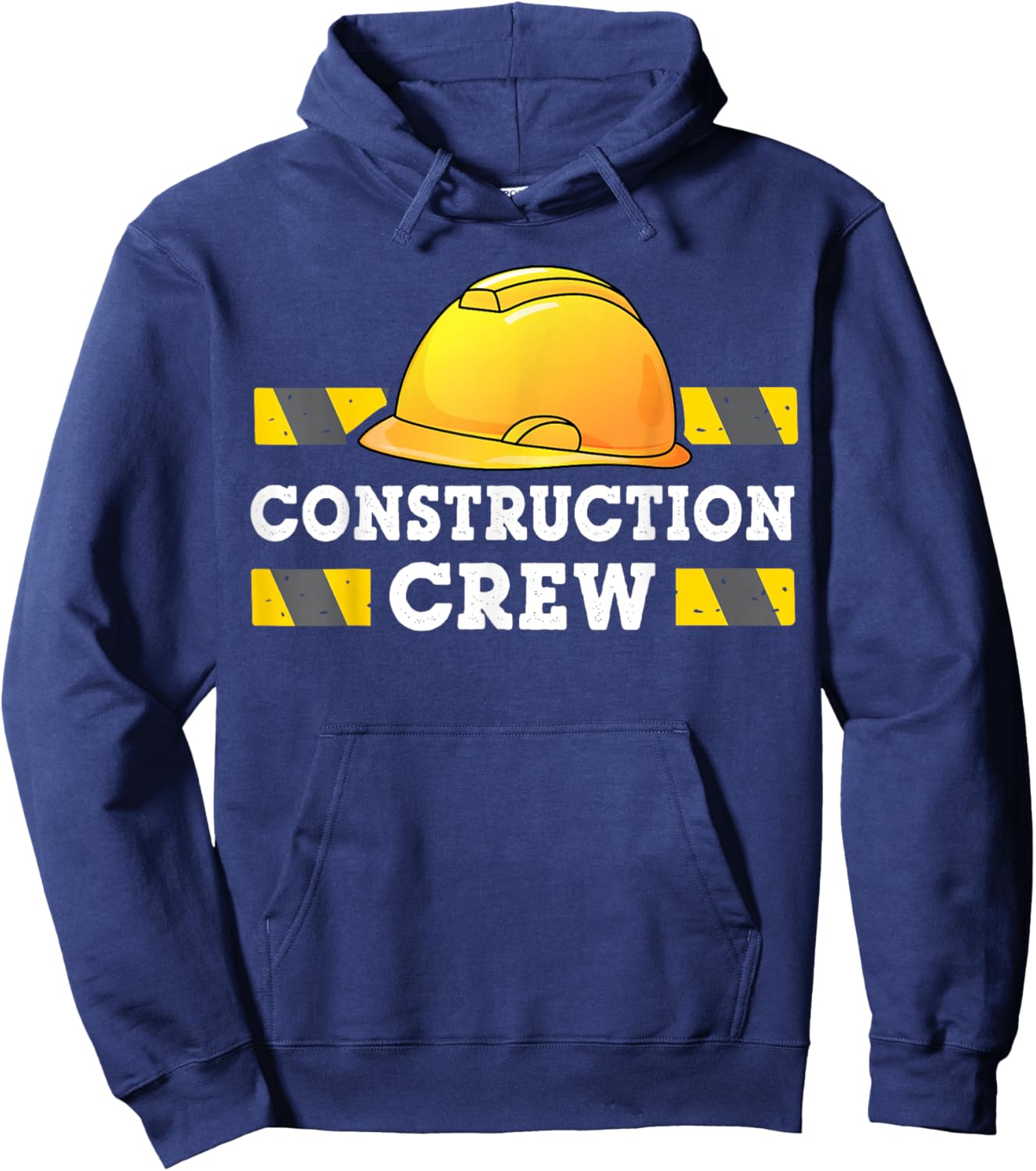Kids Boys Construction Crew Birthday Party Supplies Matching Hoodie - Hoodie | Navy