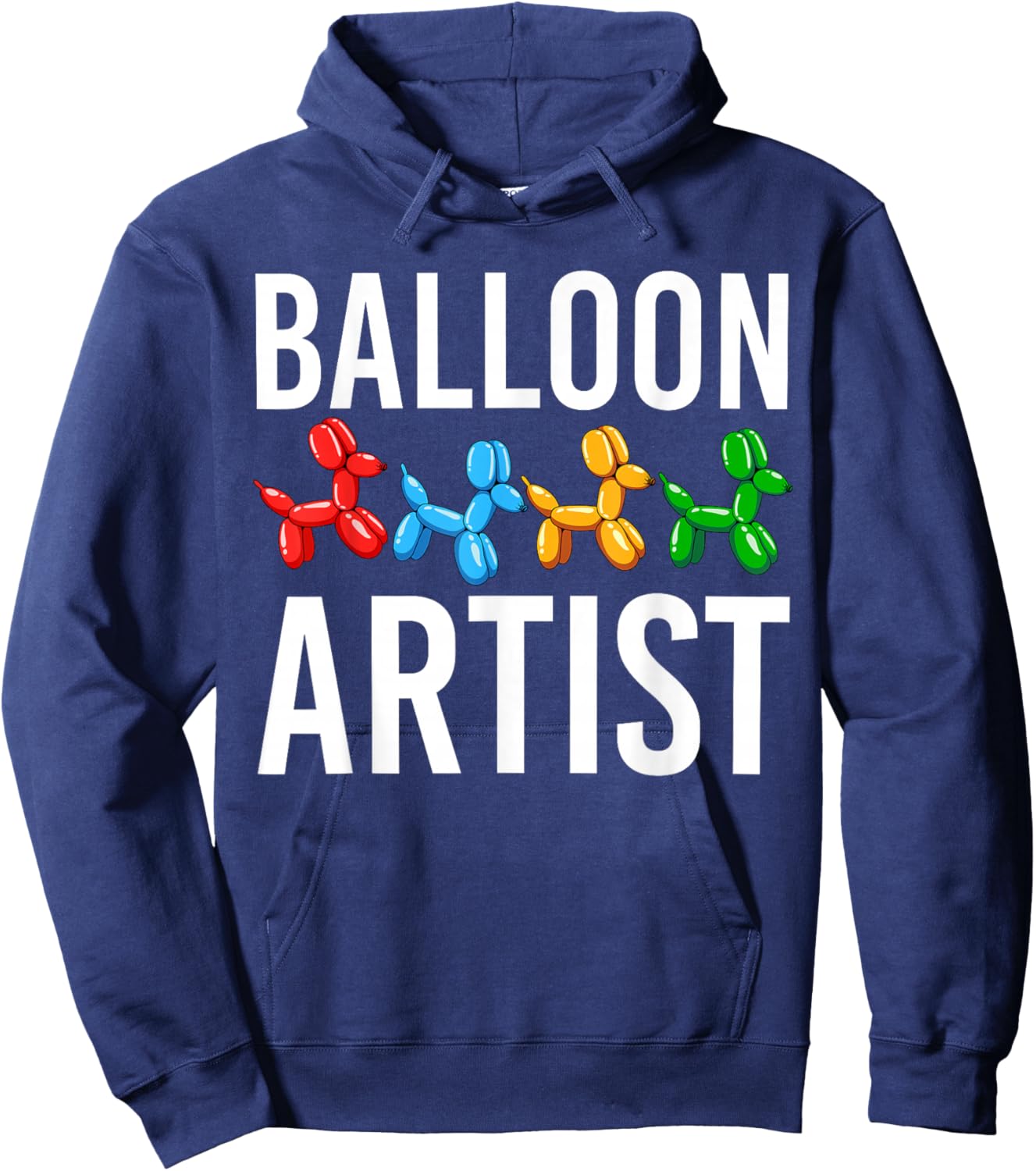 Funny Balloon Artist Twister Animal Twisting Balloons Lovers Hoodie - Hoodie | Navy