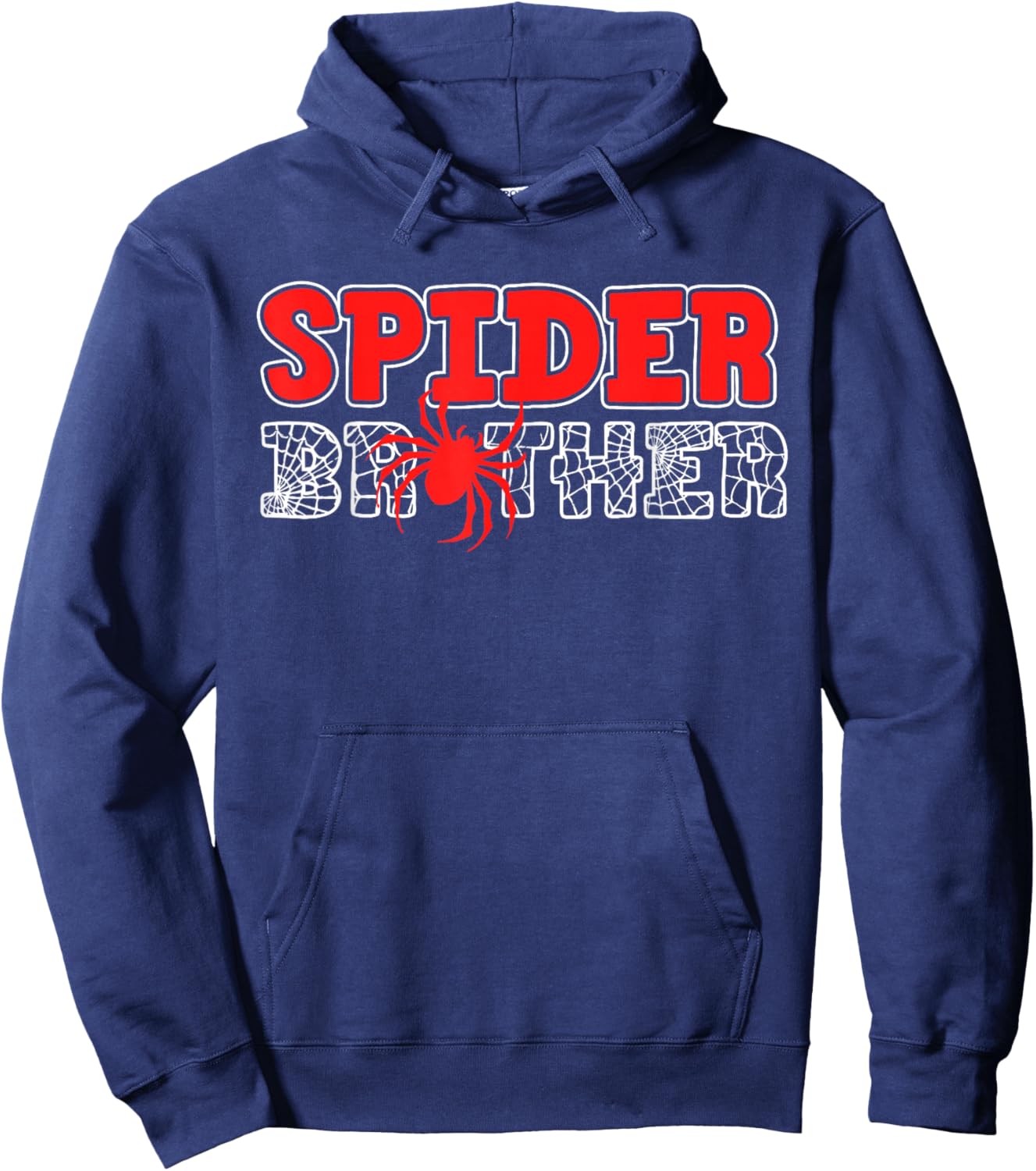 Spider Brother Kid Spidey Birthday Matching Family Christmas Hoodie - Hoodie | Navy