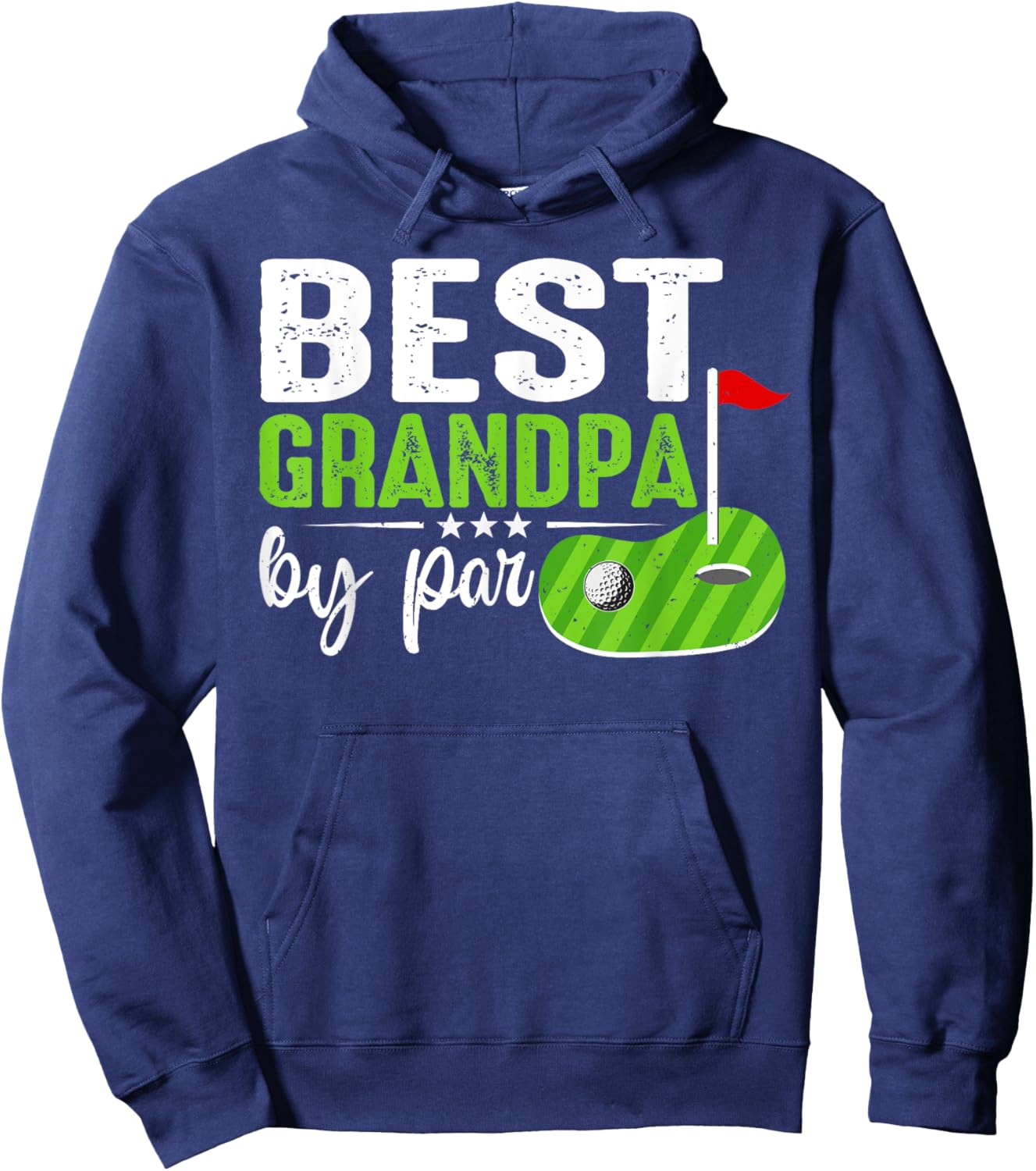 Best Grandpa By Par Father's Day Golf Sports Lover Grandpa Hoodie - Hoodie | Navy