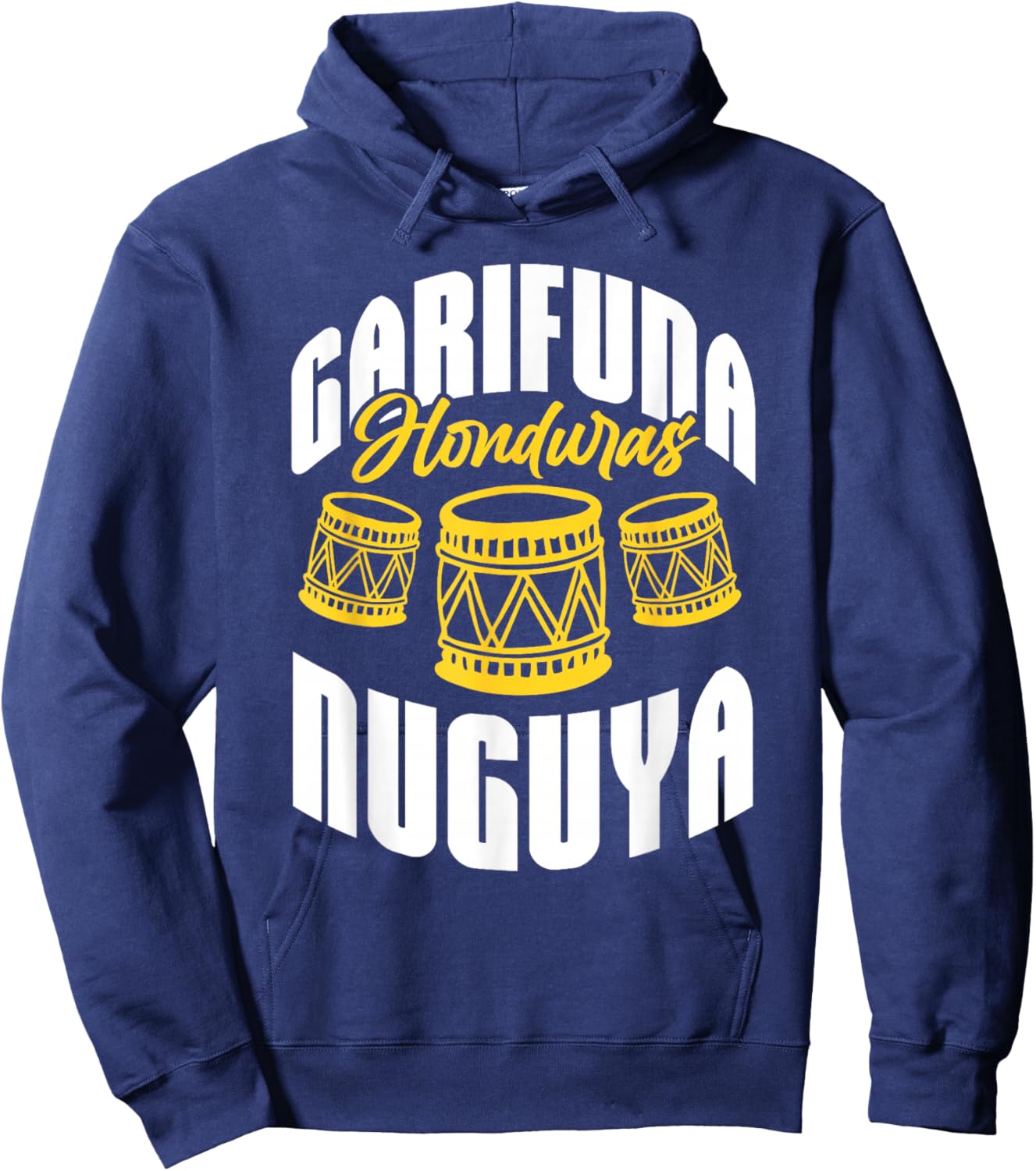 Garifuna Honduras Nuguya Cultural Music Hoodie - Hoodie | Navy